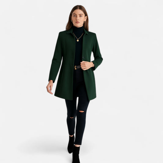 Dorevelle | Women’s Long Coat – Refined Raglan Sleeve Design