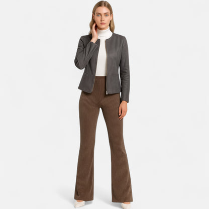 Dorevelle | Women’s Cropped Jacket – Slim Zip-Up Elegance