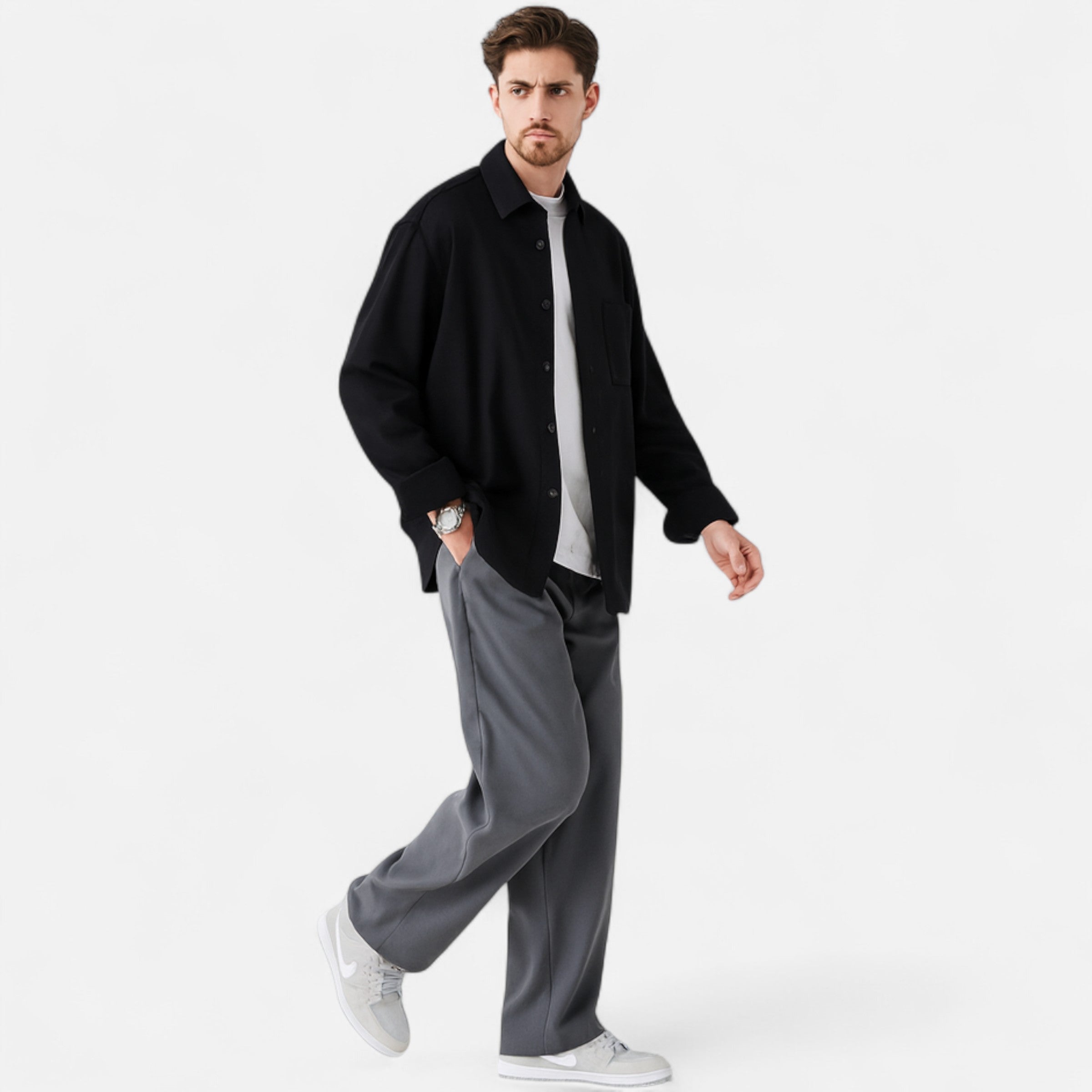 Dorevelle | Men’s Trousers – Autumn Straight-Leg Elegance