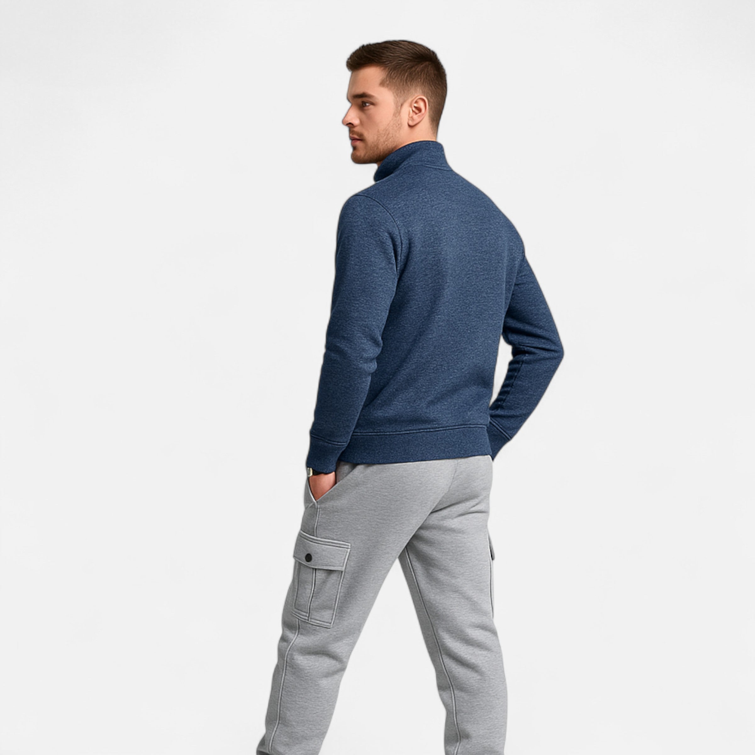 Dorevelle | Men’s Zip Cardigan – Classic Autumn Winter Knit