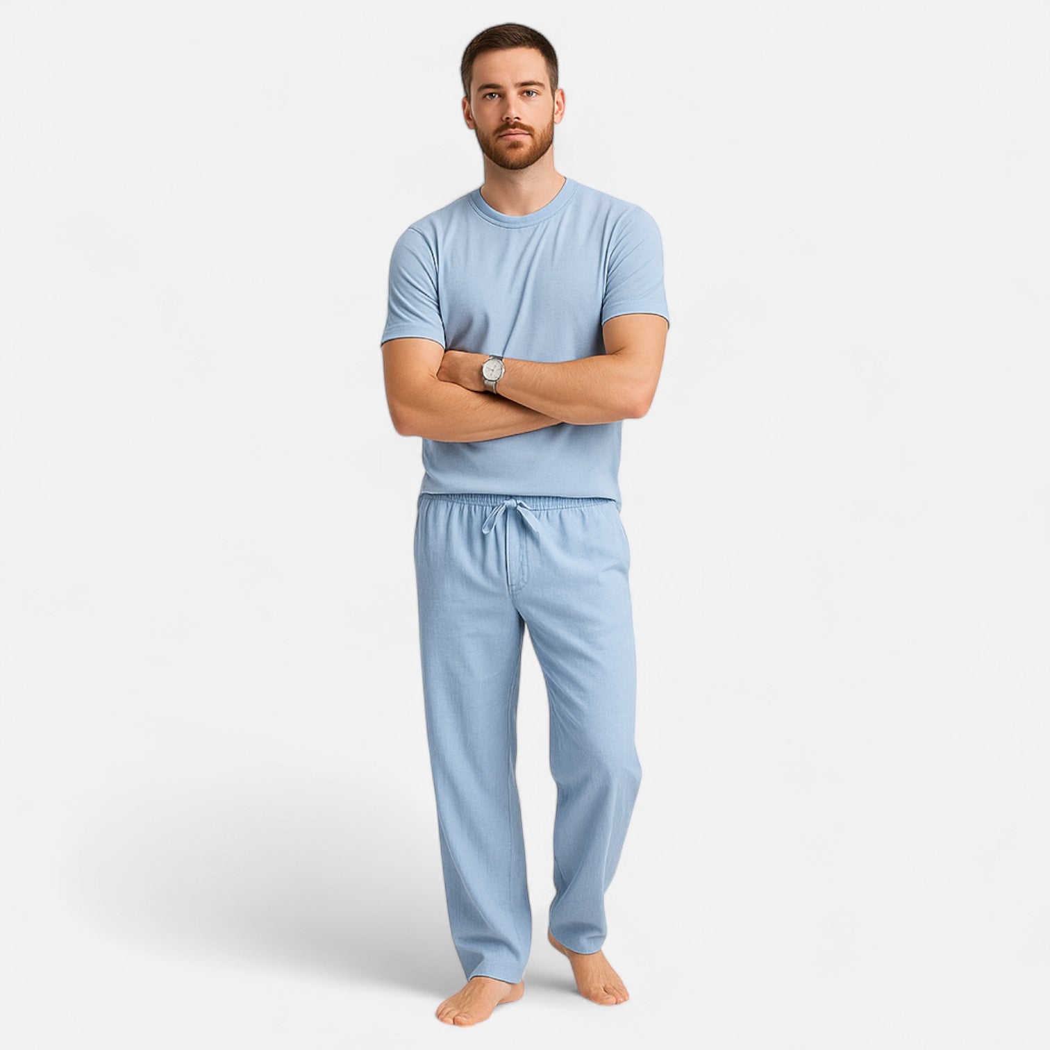 Dorevelle | Men’s Relaxed Linen Summer Pants – Riviera Ease