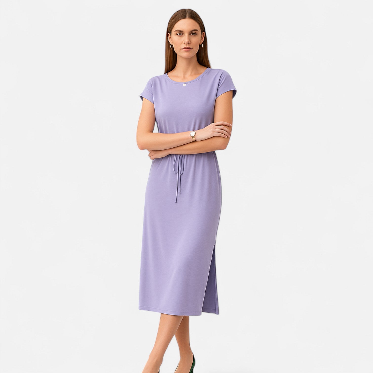 Dorevelle | Women’s White Dress – Heritage Knot Detail