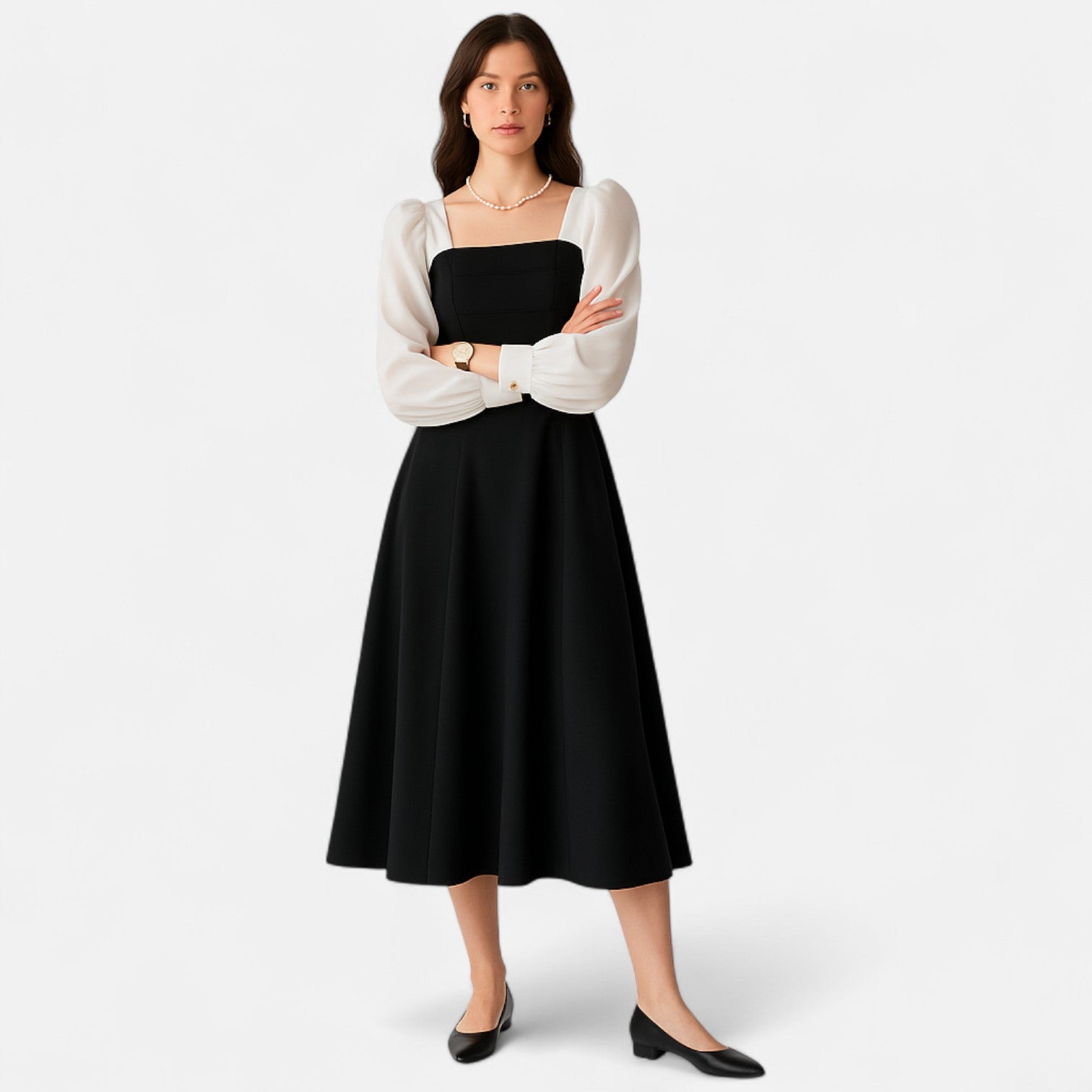 Dorevelle | Women’s A-Line Dress – Organza Heritage Style
