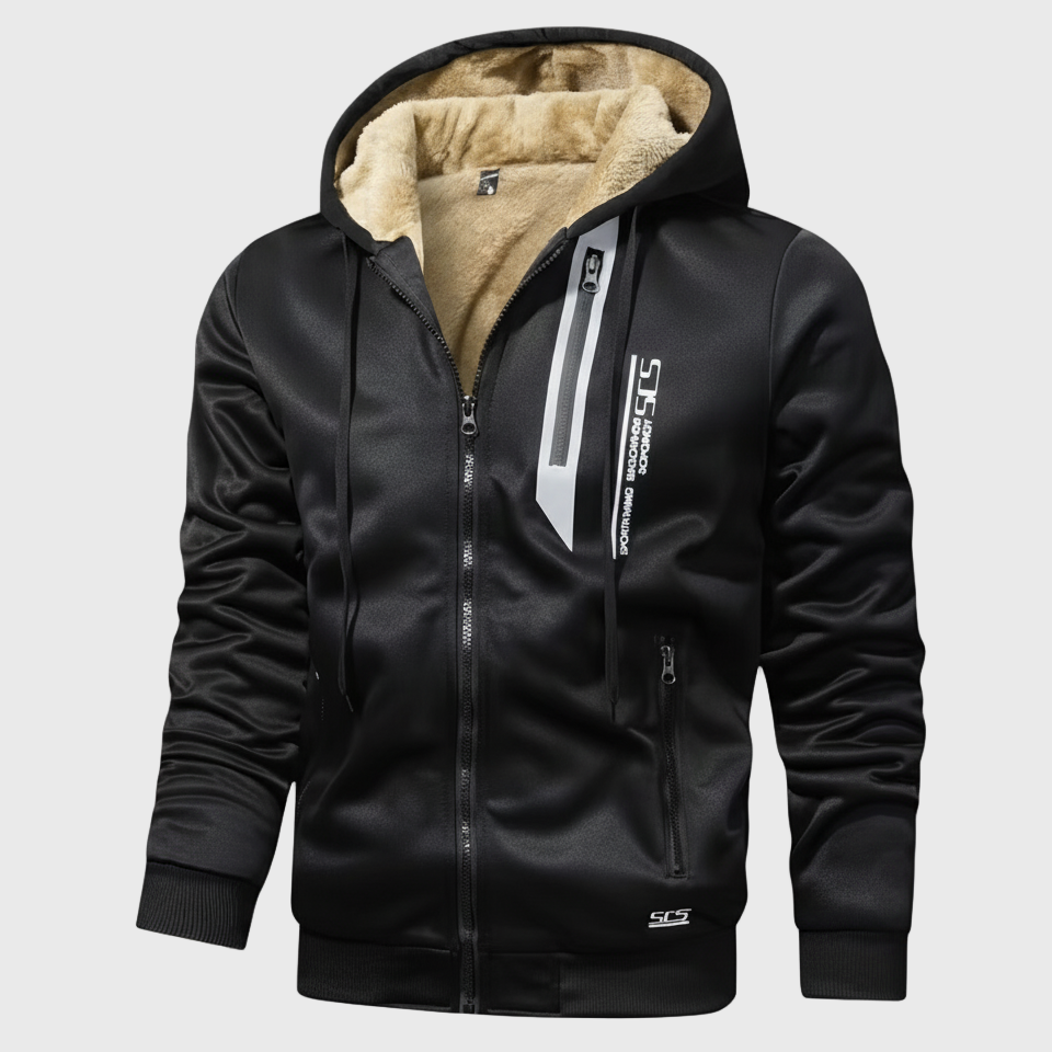 Dorevelle | Men’s Fleece-Lined Zip Up Hoodie