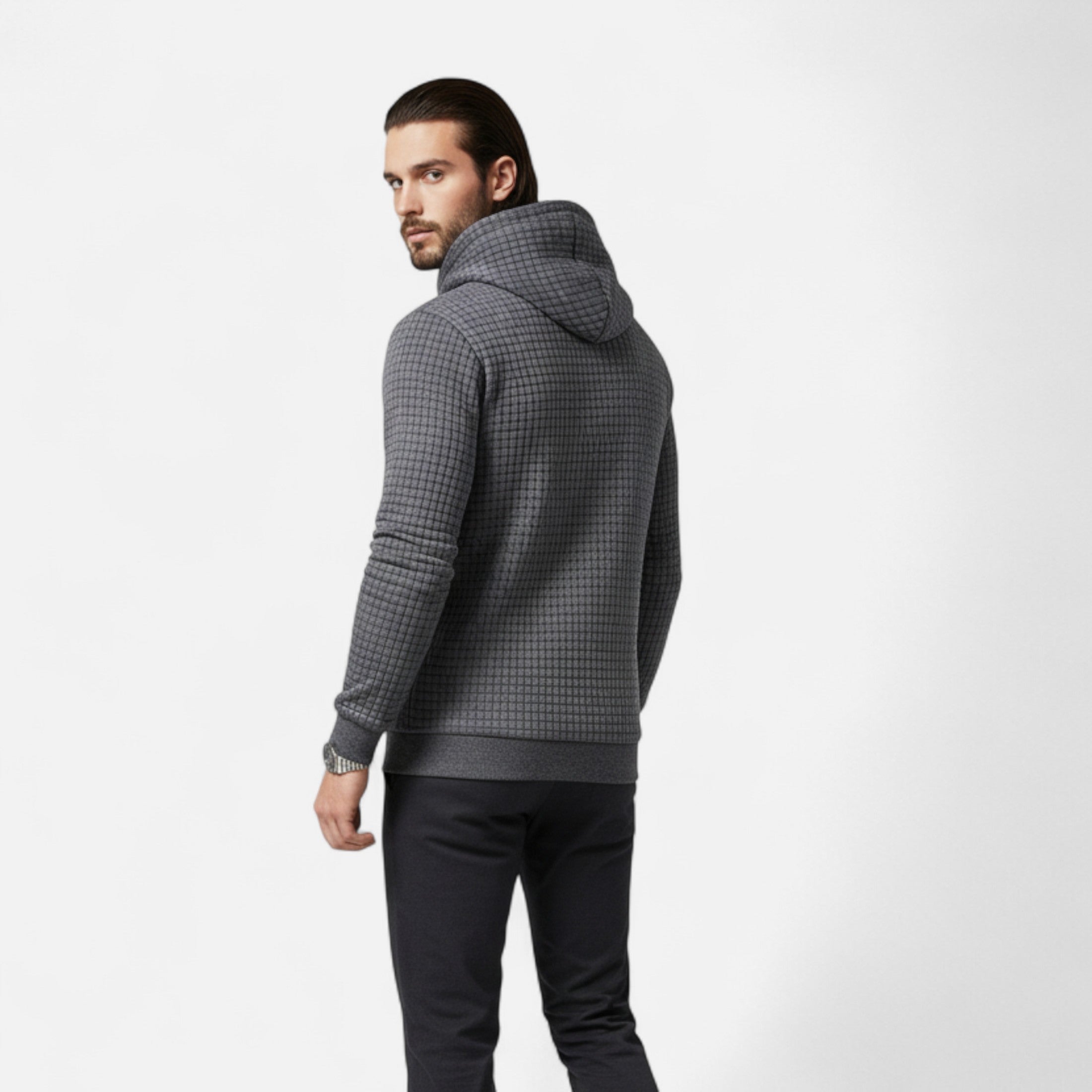 Dorevelle | Men’s Knit Hoodie – Athletic-Inspired Heritage Style
