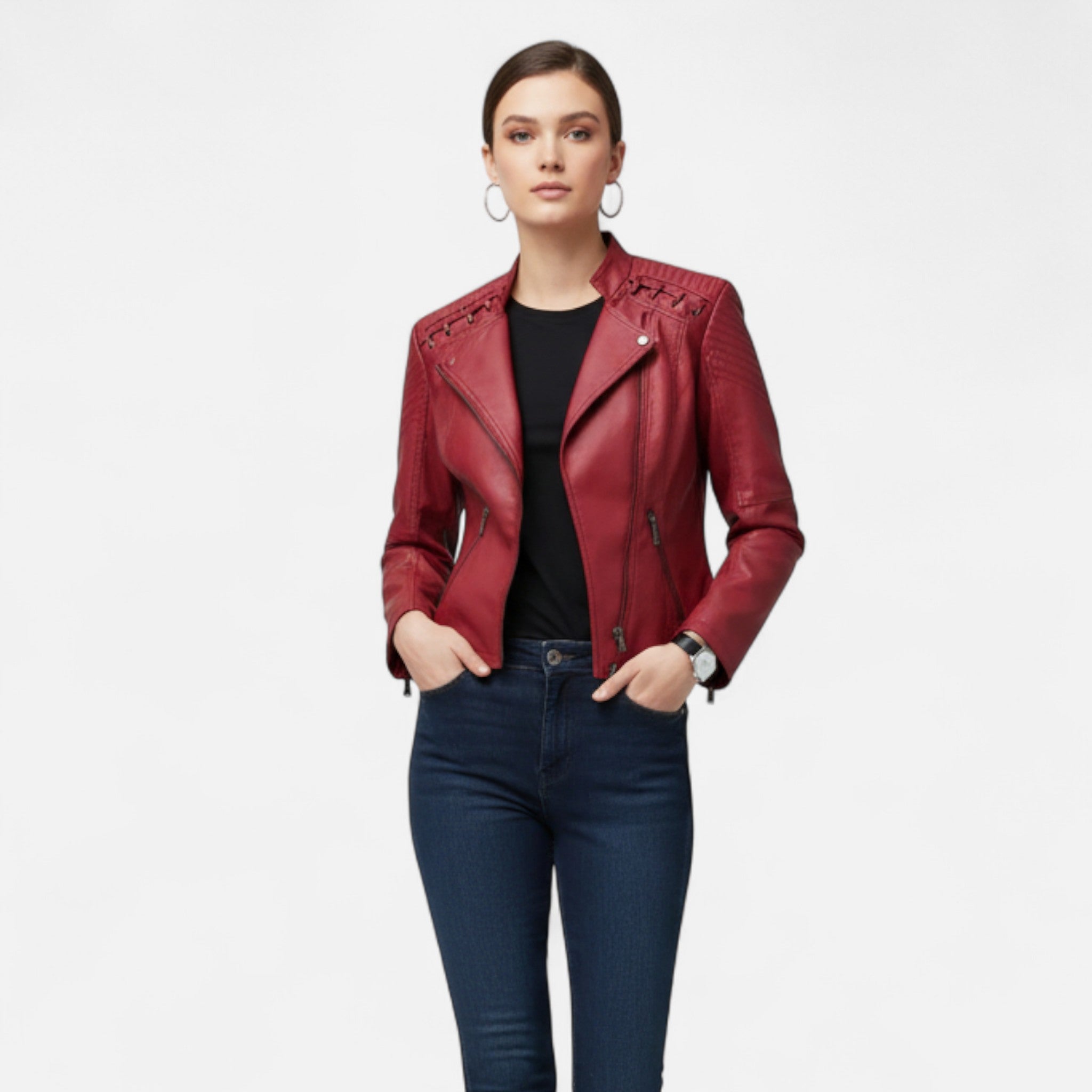 Dorevelle | Women's Elegant Slim-Fit Zipper Jacket