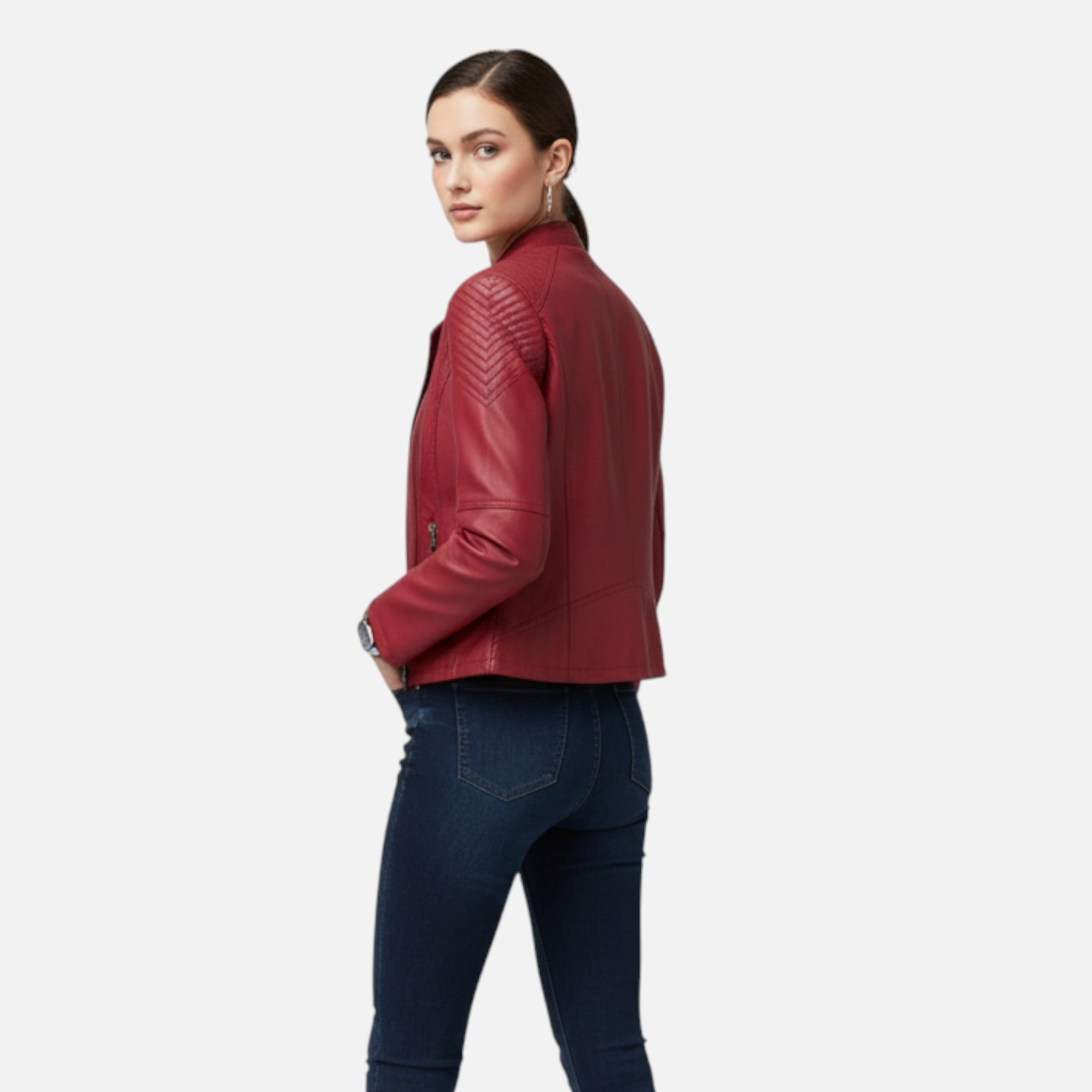 Dorevelle | Women's Elegant Slim-Fit Zipper Jacket