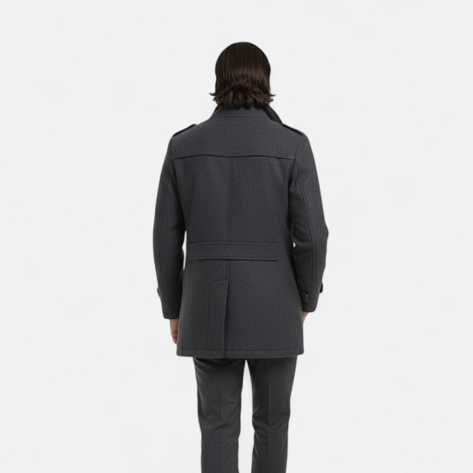 Dorevelle | Men’s Tweed Coat – Slim Heritage Elegance