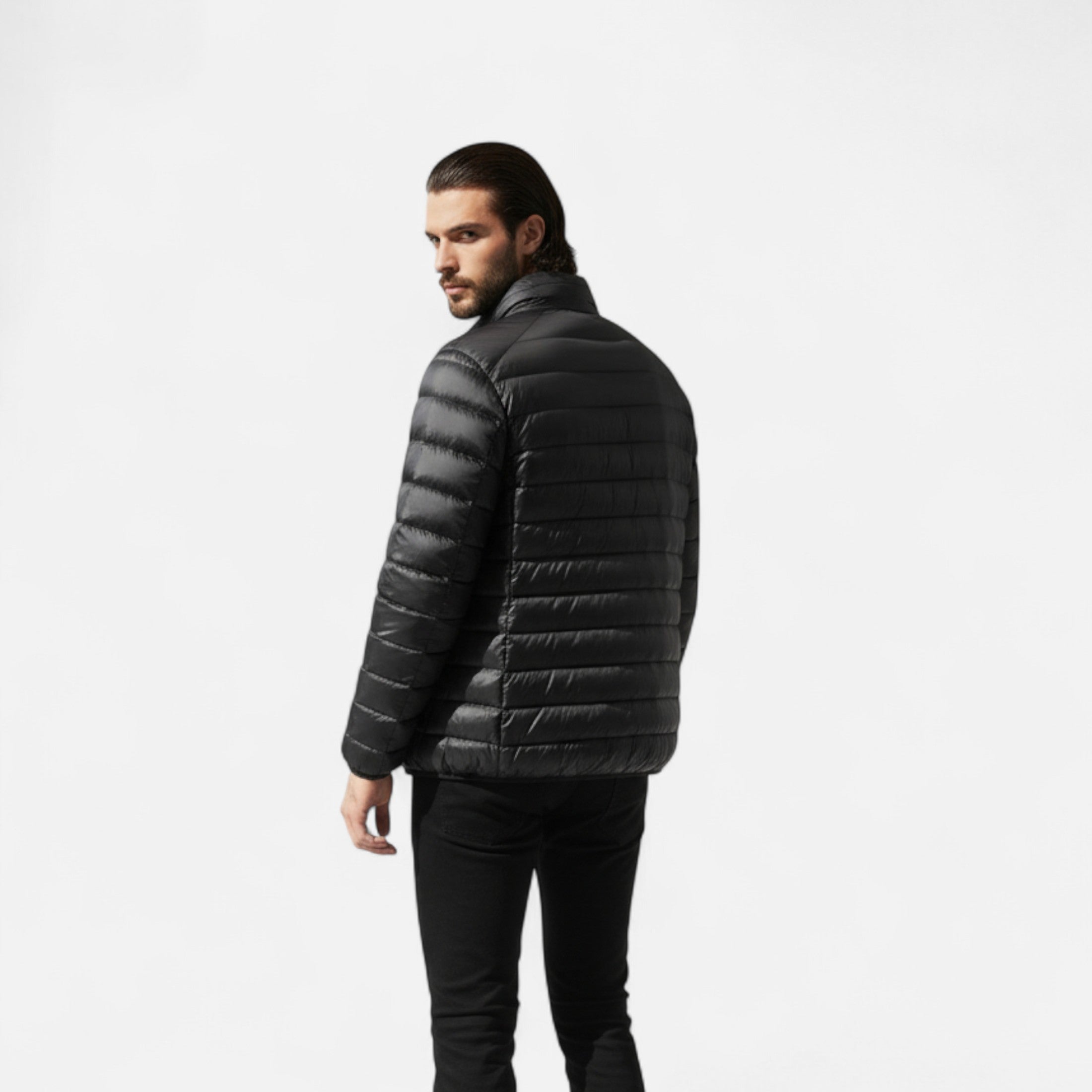 Dorevelle | Men’s Lightweight Jacket – Stand Collar Autumn Elegance
