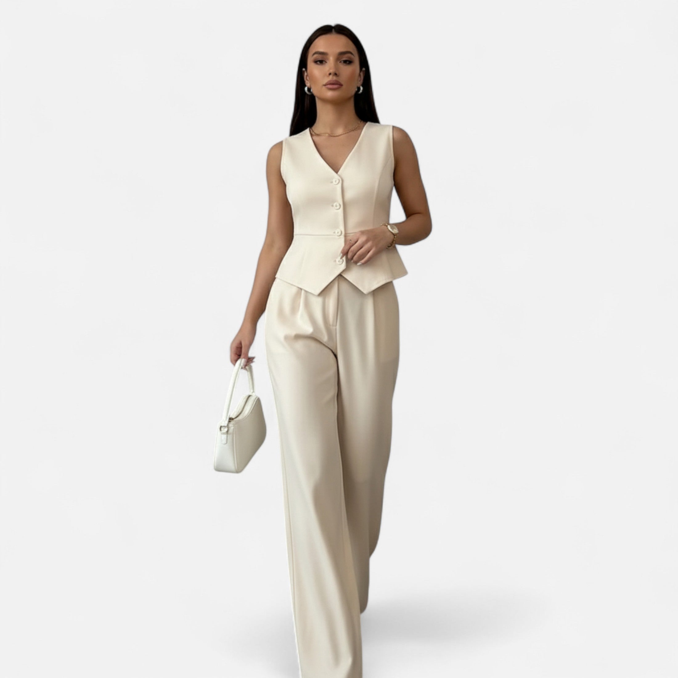 Dorevelle | Women’s Blouse & Pants Set – Business Elegance