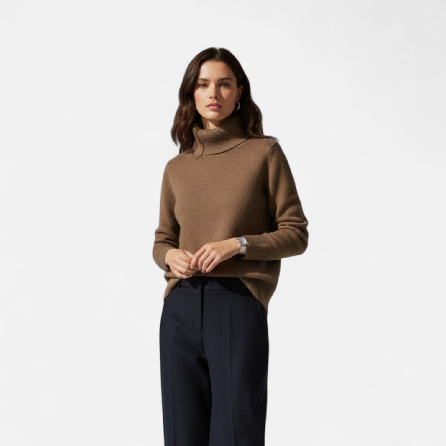Dorevelle | Women’s Turtleneck Sweater – Autumn Winter Elegance