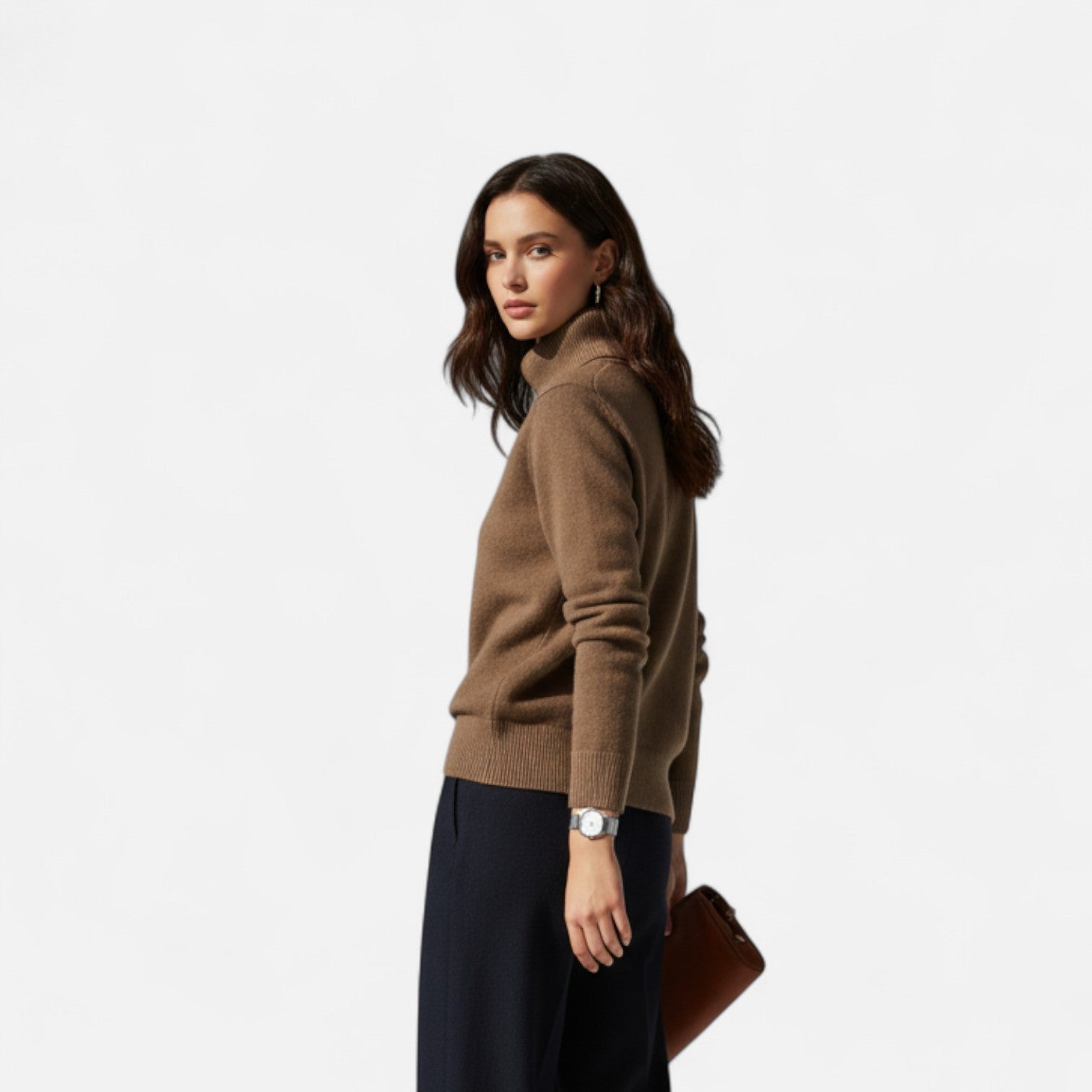 Dorevelle | Women’s Turtleneck Sweater – Autumn Winter Elegance