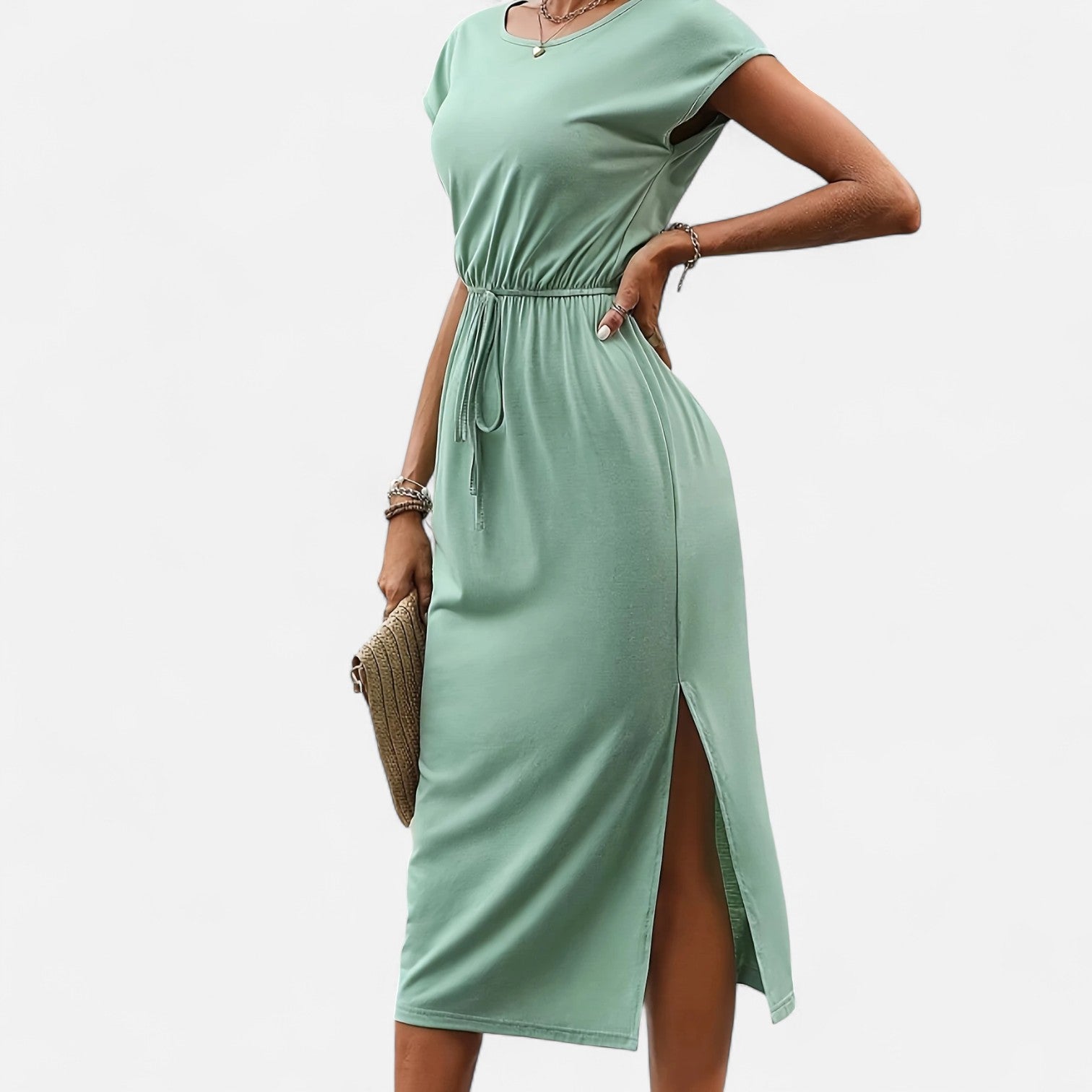Dorevelle | Women’s White Dress – Heritage Knot Detail