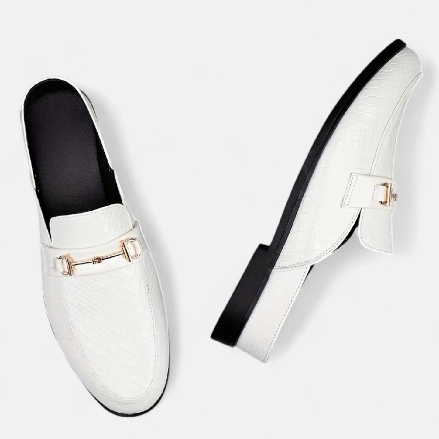 Dorevelle | Men’s Dress Loafers – Buckled Round Toe Classic
