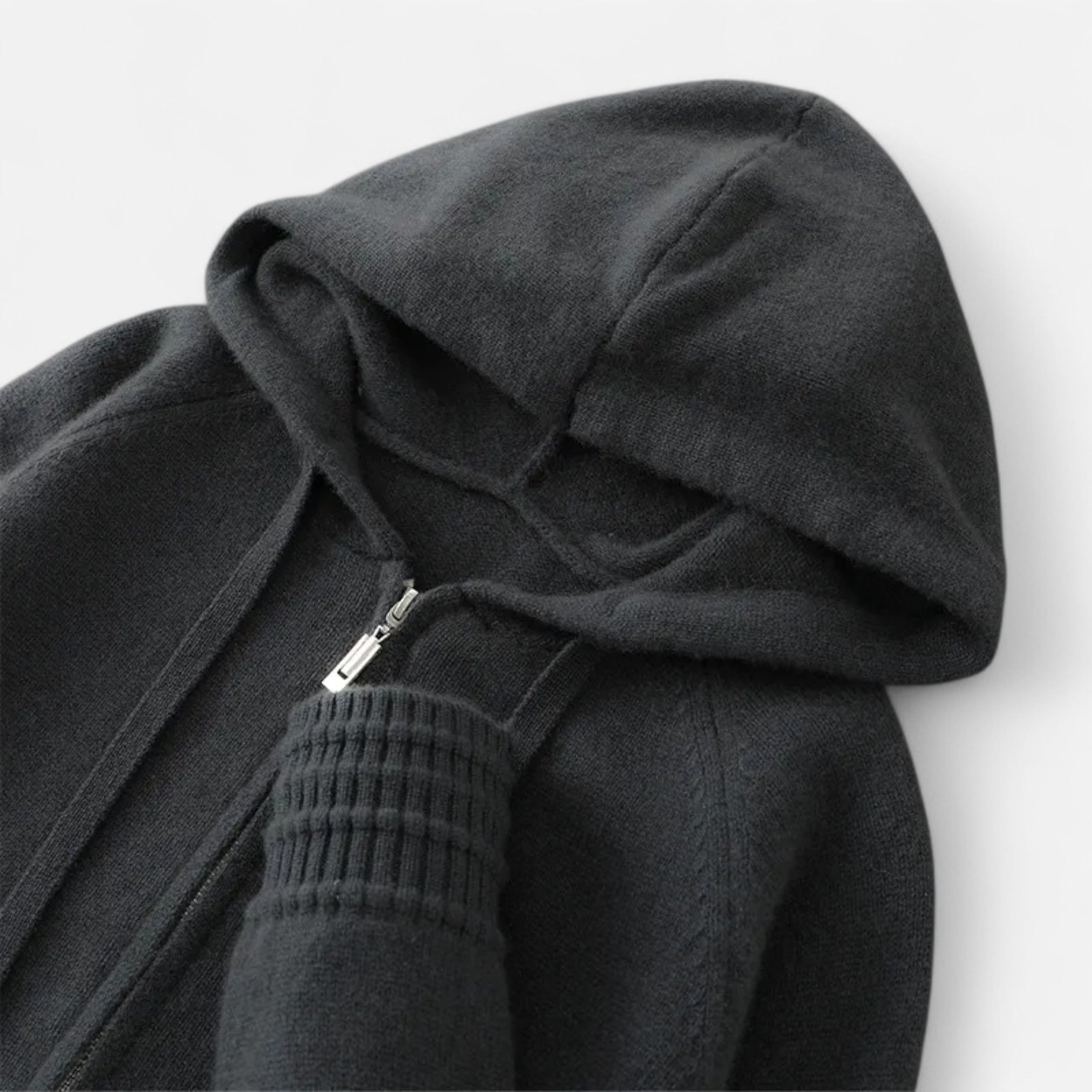 Dorevelle | Men’s Hooded Cardigan – Refined Winter Knitwear