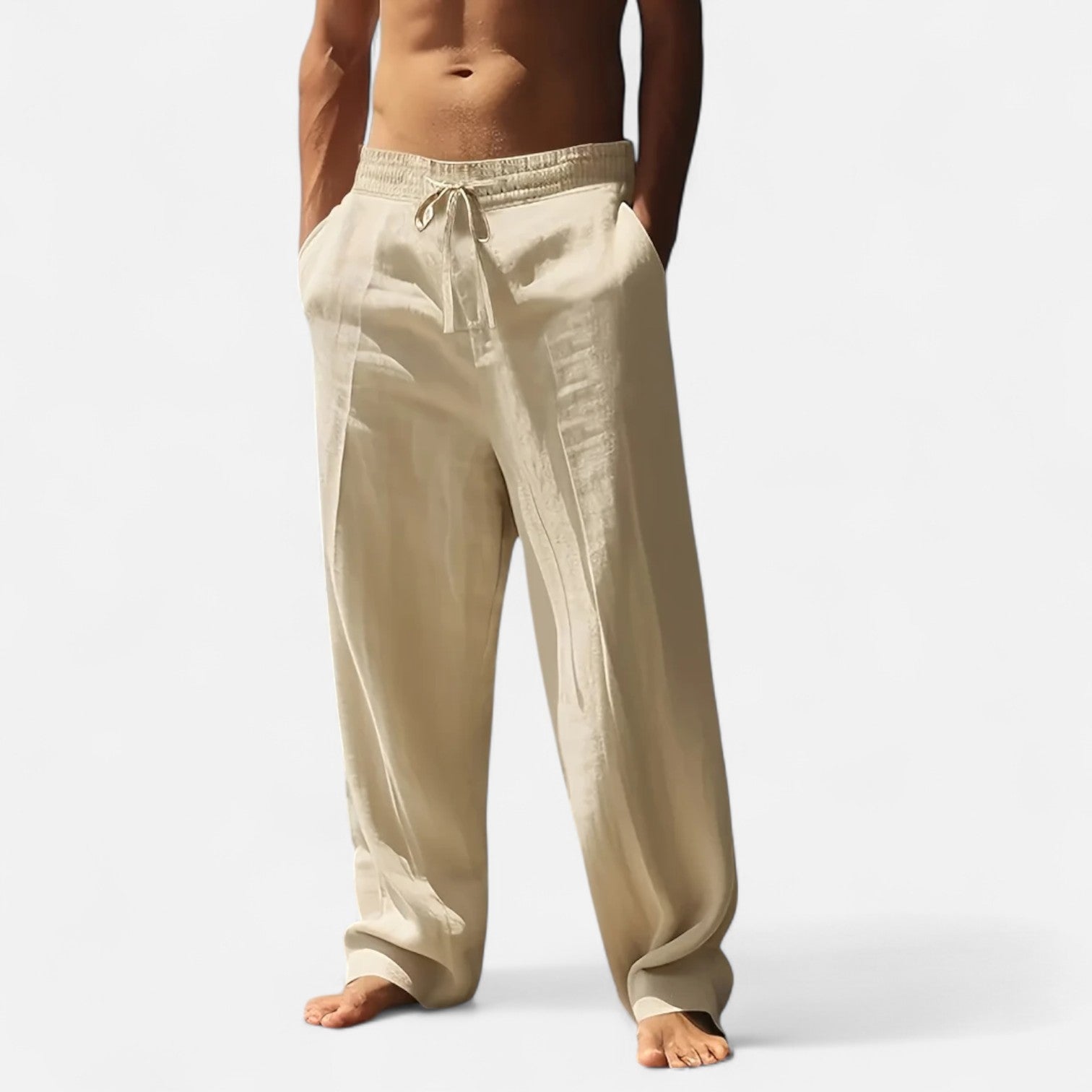 Dorevelle | Men’s Relaxed Linen Autumn Pants – Riviera Ease
