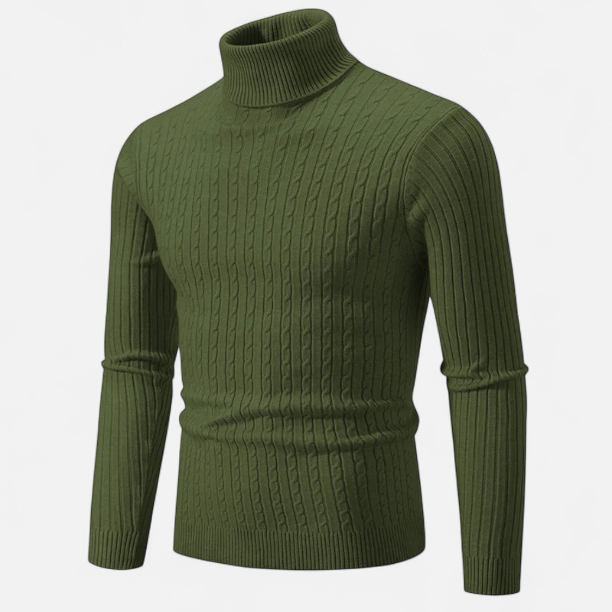 Dorevelle | Men’s Wool Turtleneck – High Neck Winter Elegance