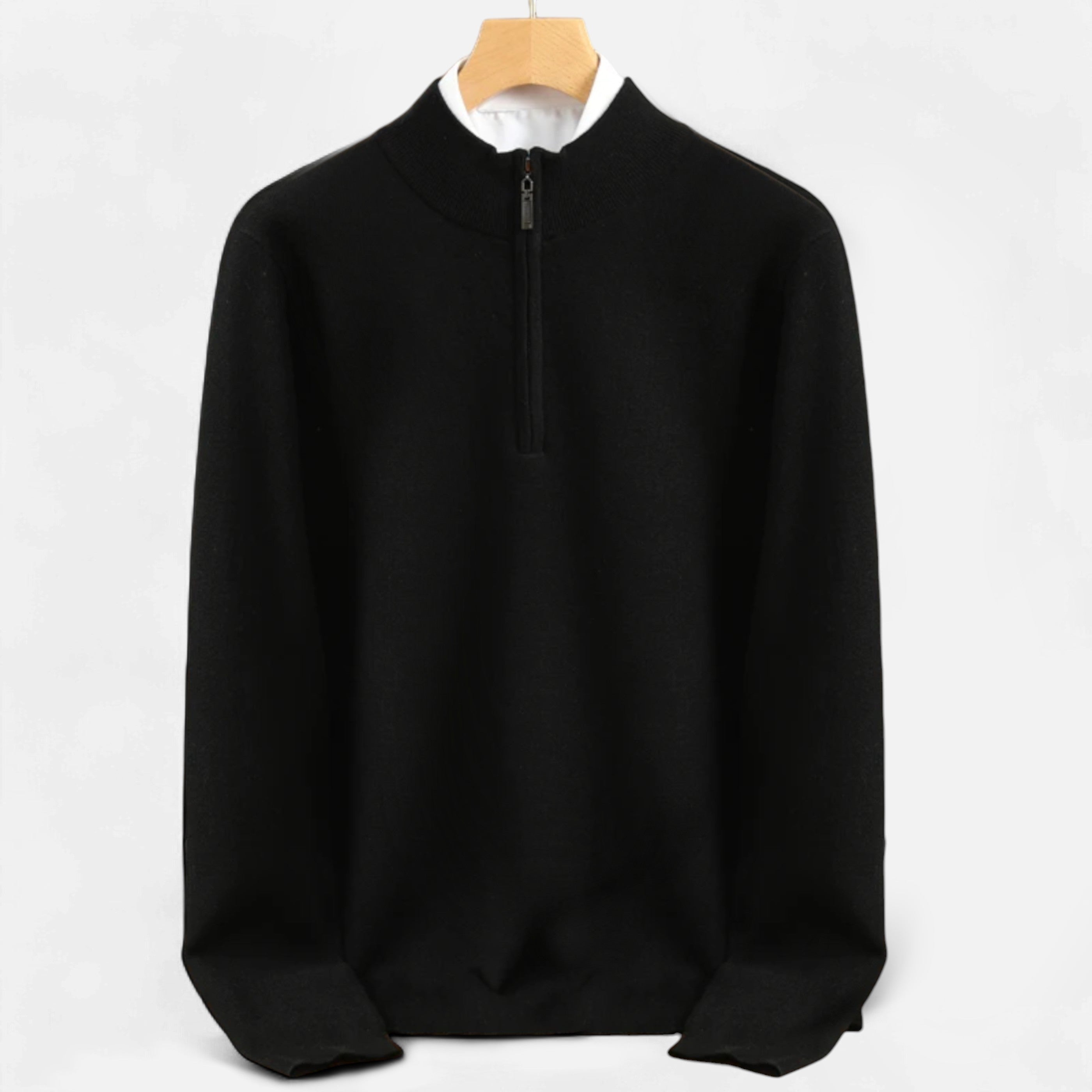 Dorevelle | Men’s Merino Wool Sweater – Half-Zip Heritage Style