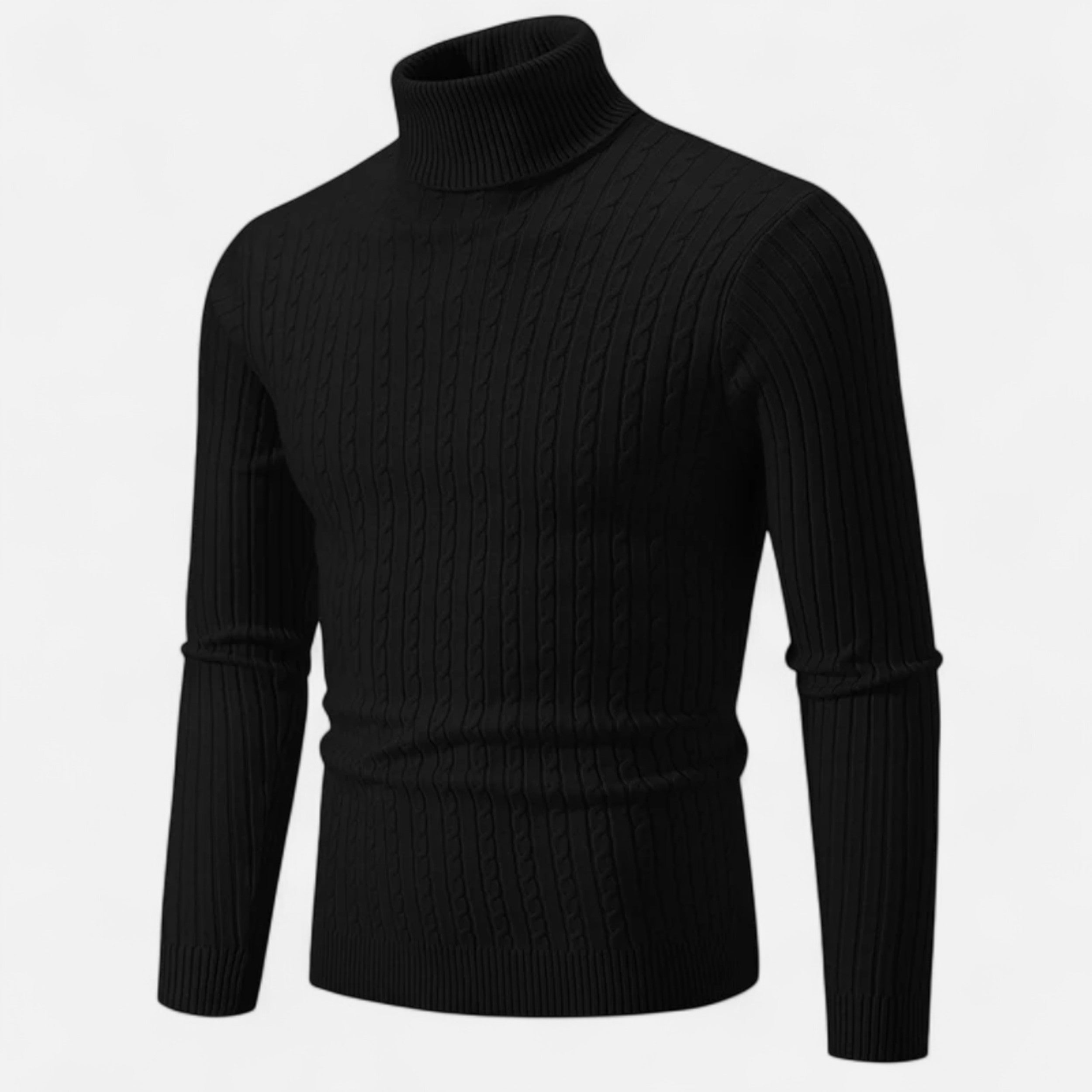 Dorevelle | Men’s Wool Turtleneck – High Neck Winter Elegance
