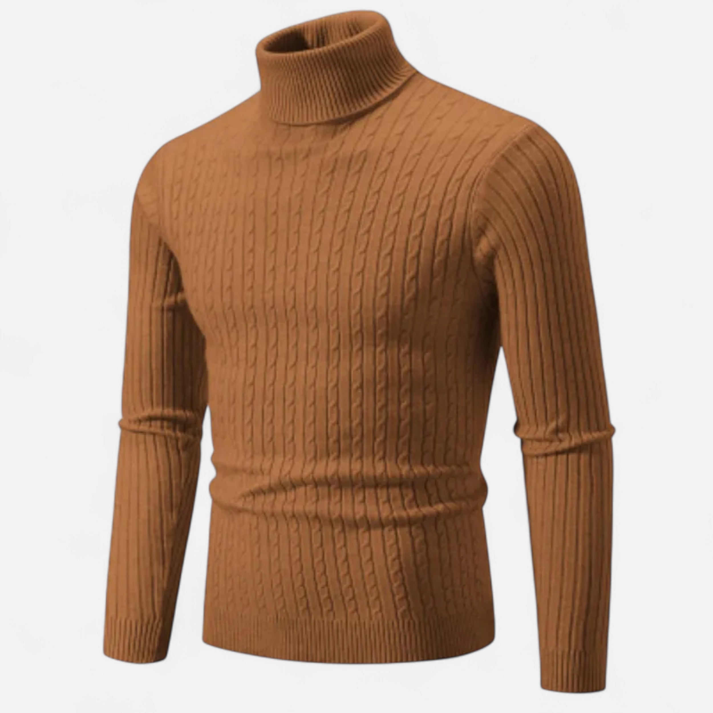 Dorevelle | Men’s Wool Turtleneck – High Neck Winter Elegance
