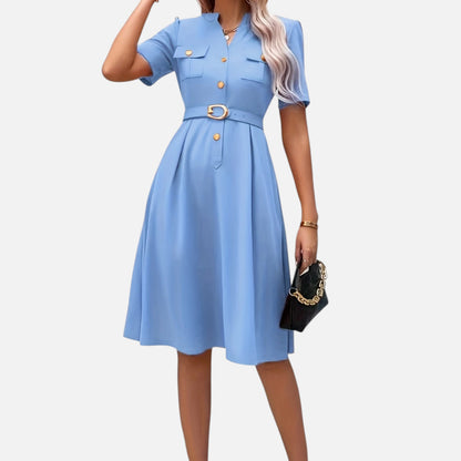 Dorevelle | Women’s V-Neck Dress – Countryside Midi Grace