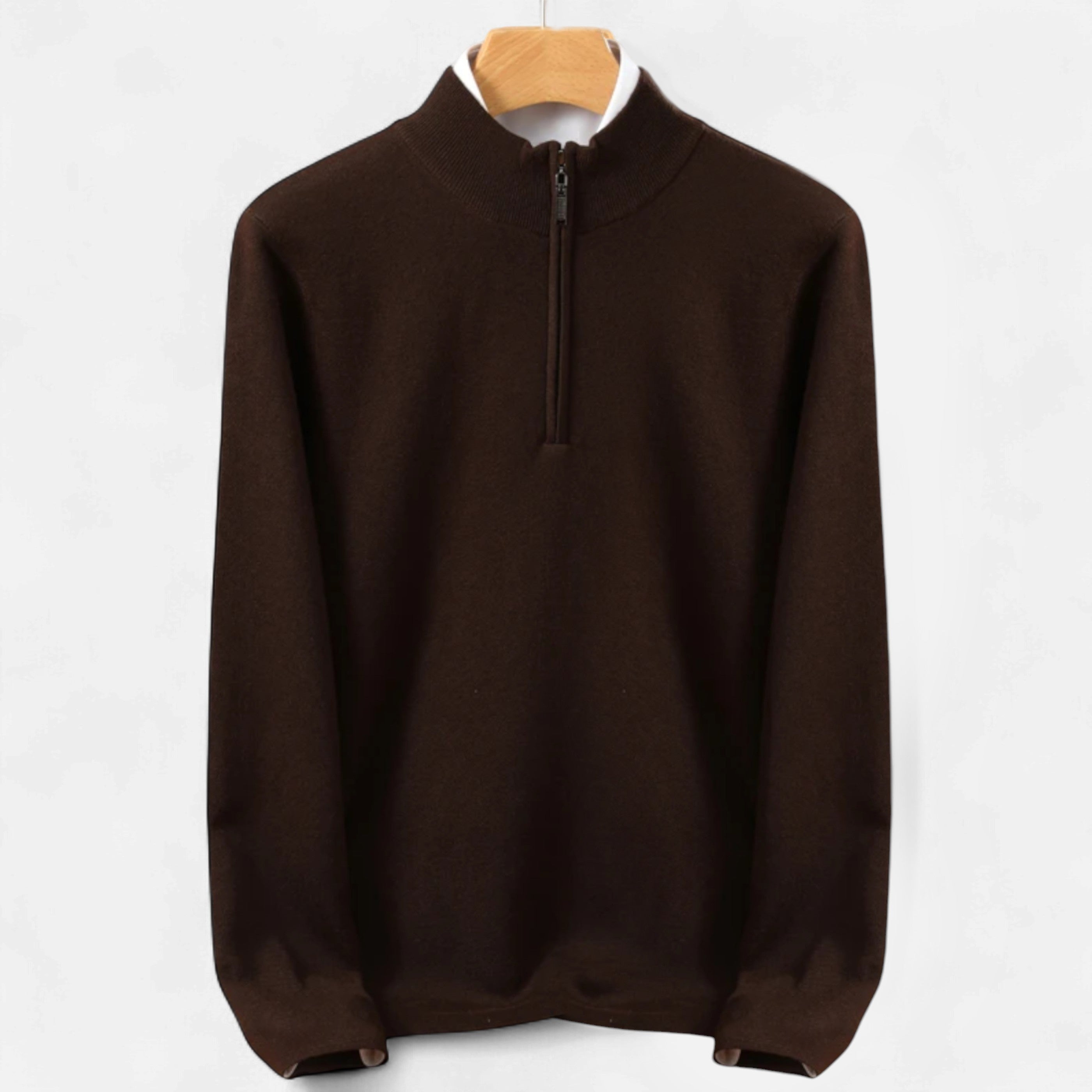 Dorevelle | Men’s Merino Wool Sweater – Half-Zip Heritage Style