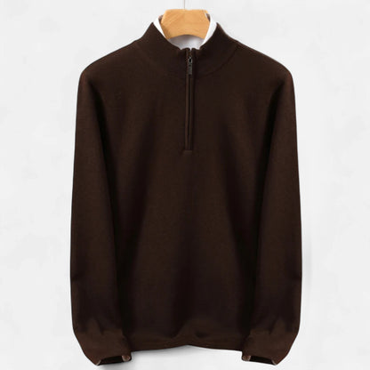 Dorevelle | Men’s Merino Wool Sweater – Half-Zip Heritage Style