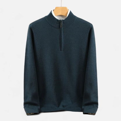 Dorevelle | Men’s Merino Wool Sweater – Half-Zip Heritage Style