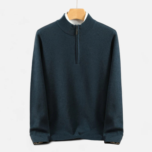 Dorevelle | Men’s Merino Wool Sweater – Half-Zip Heritage Style