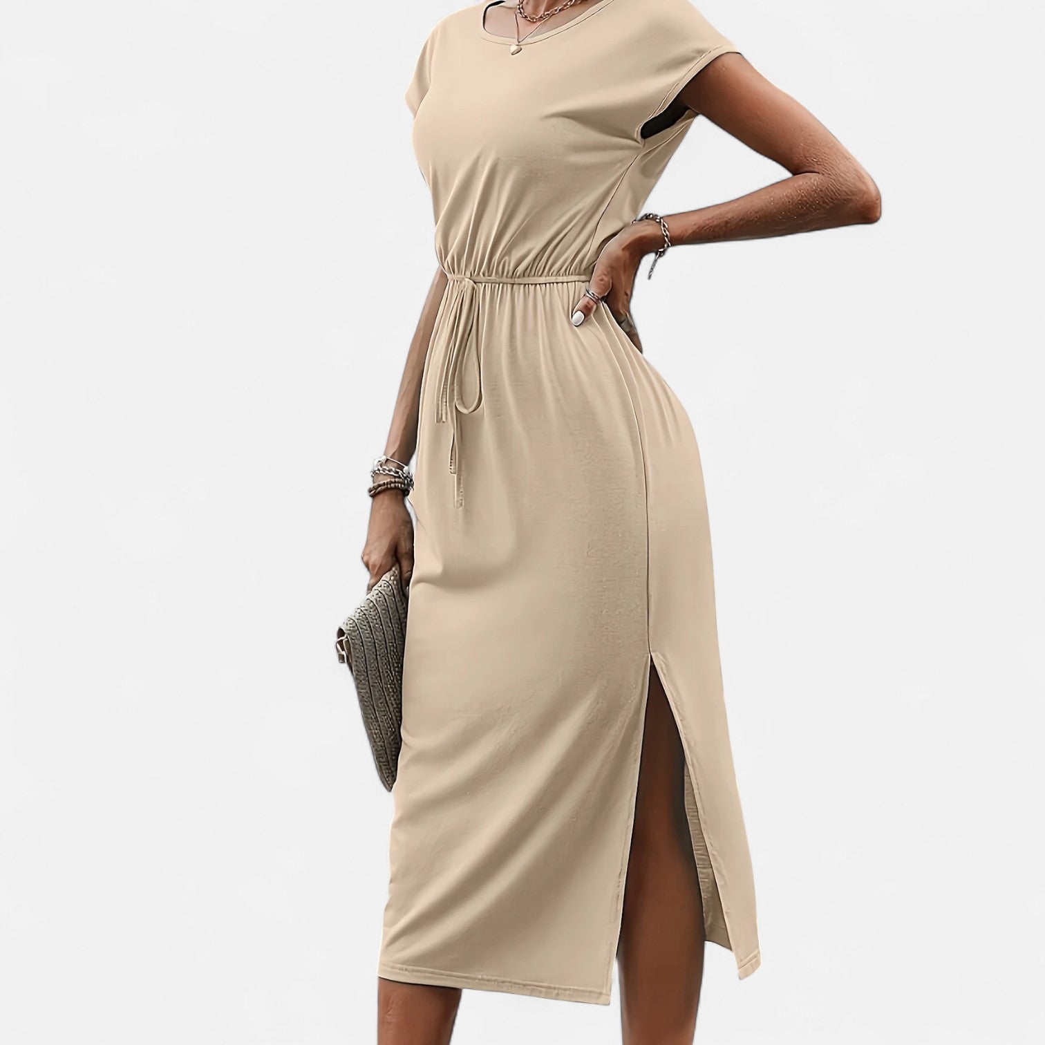 Dorevelle | Women’s White Dress – Heritage Knot Detail