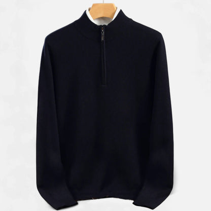 Dorevelle | Men’s Merino Wool Sweater – Half-Zip Heritage Style