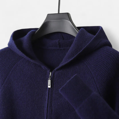Dorevelle | Men’s Zipped Hoodie – Heritage Merino Knitwear