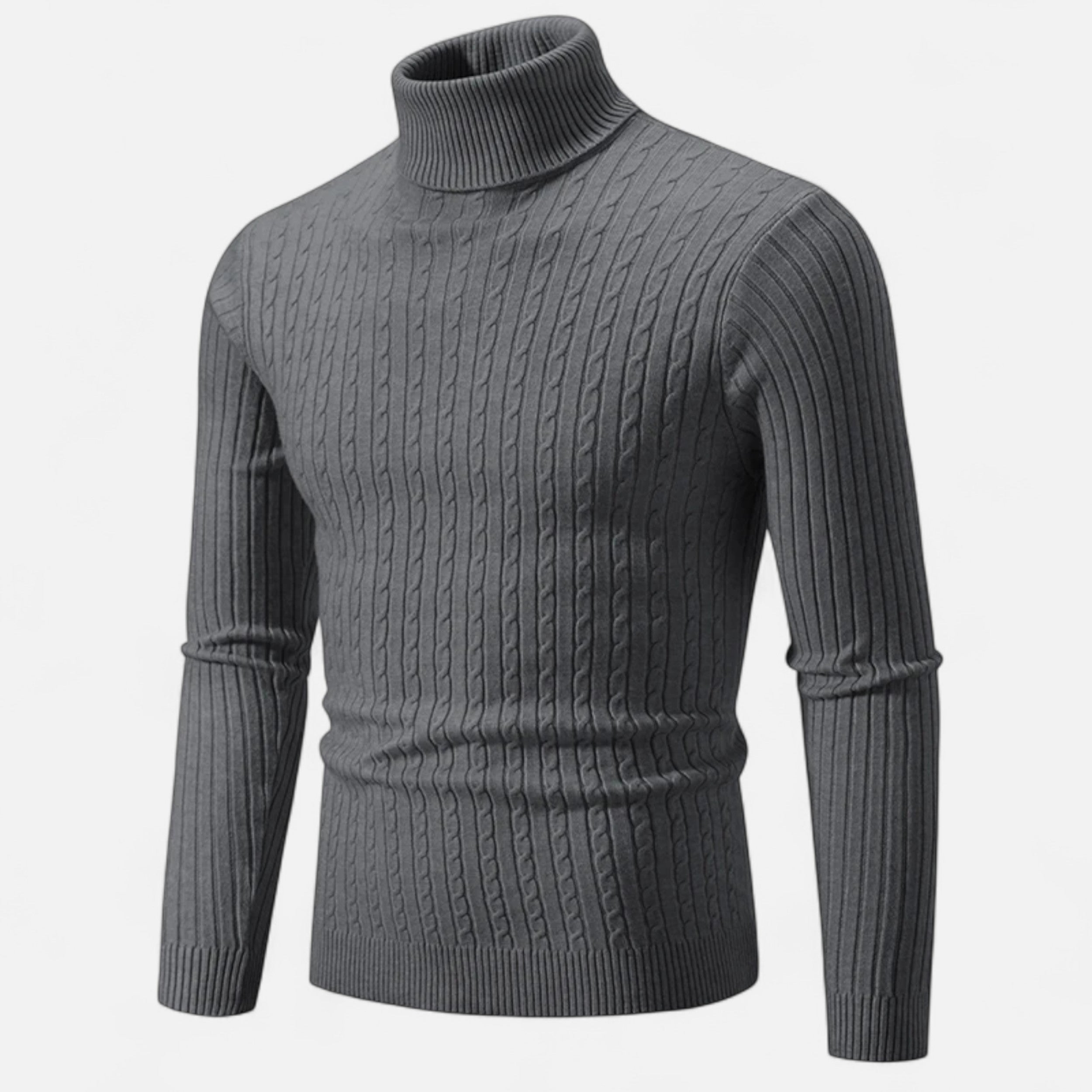 Dorevelle | Men’s Wool Turtleneck – High Neck Winter Elegance