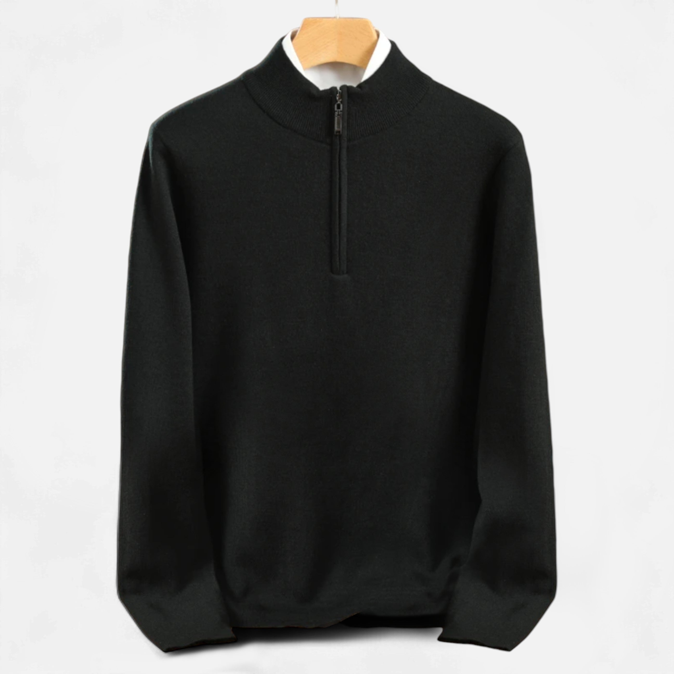 Dorevelle | Men’s Merino Wool Sweater – Half-Zip Heritage Style