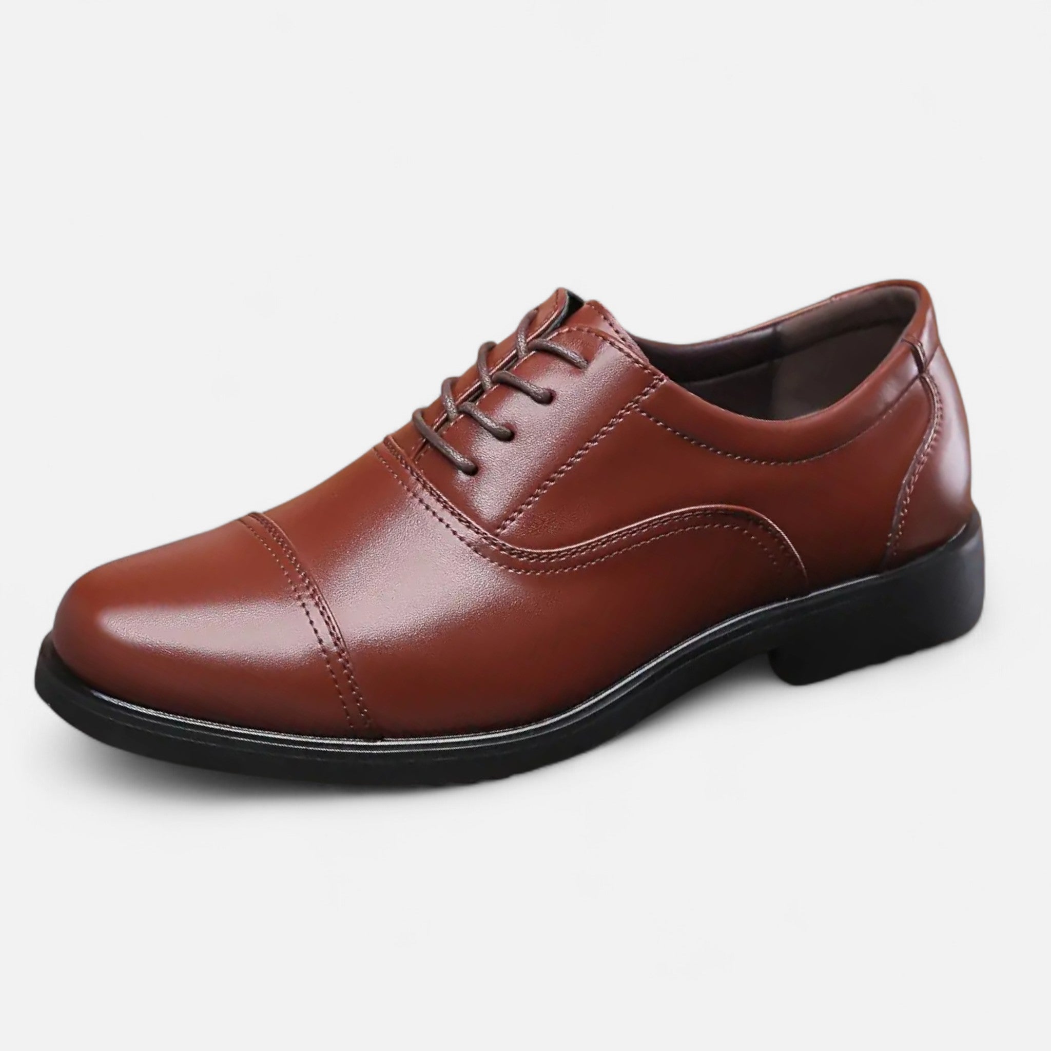 Dorevelle | Men's Sleek Faux Leather Lace-Up Shoes