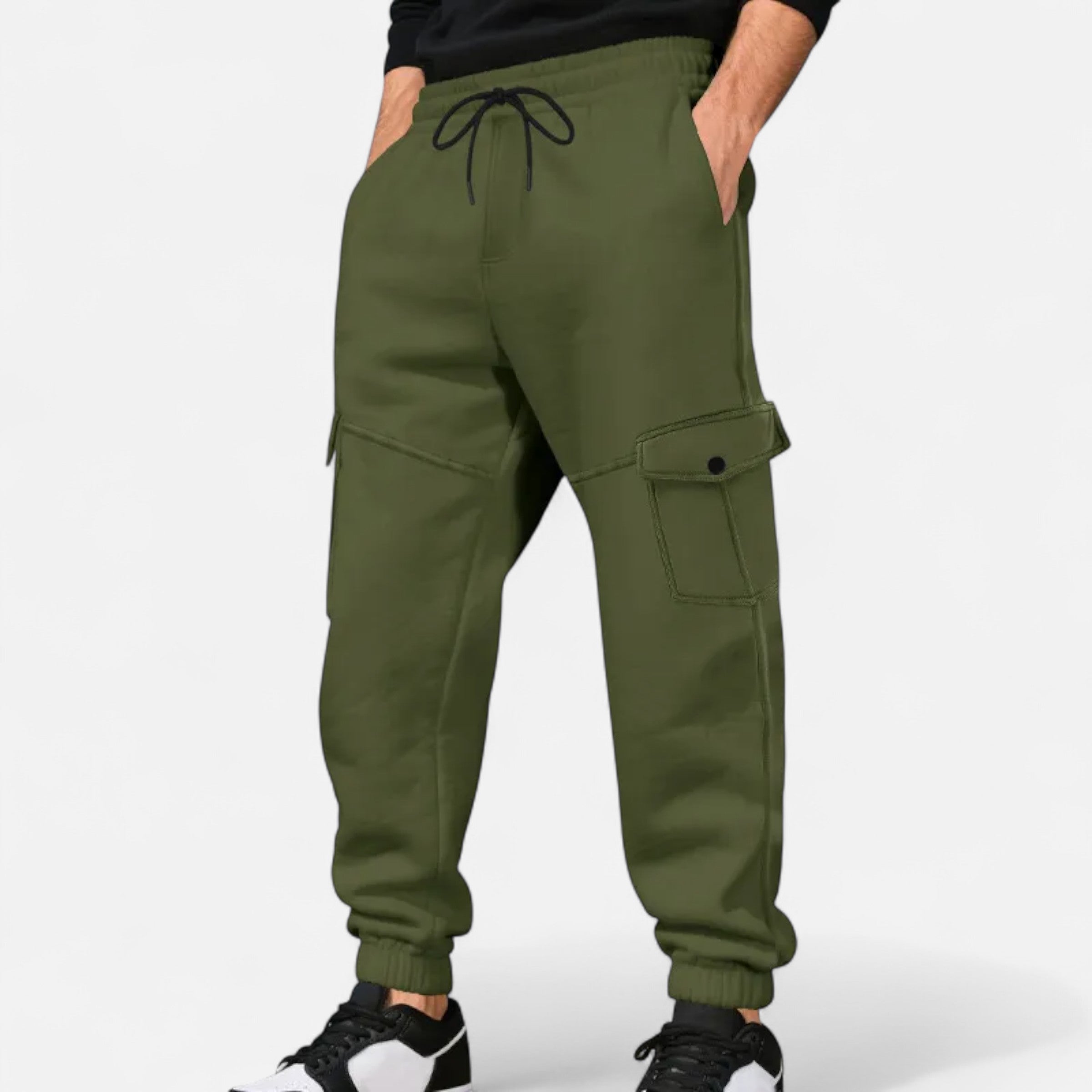 Dorevelle | Men’s Cargo Pants – Refined Ankle-Banded Classic
