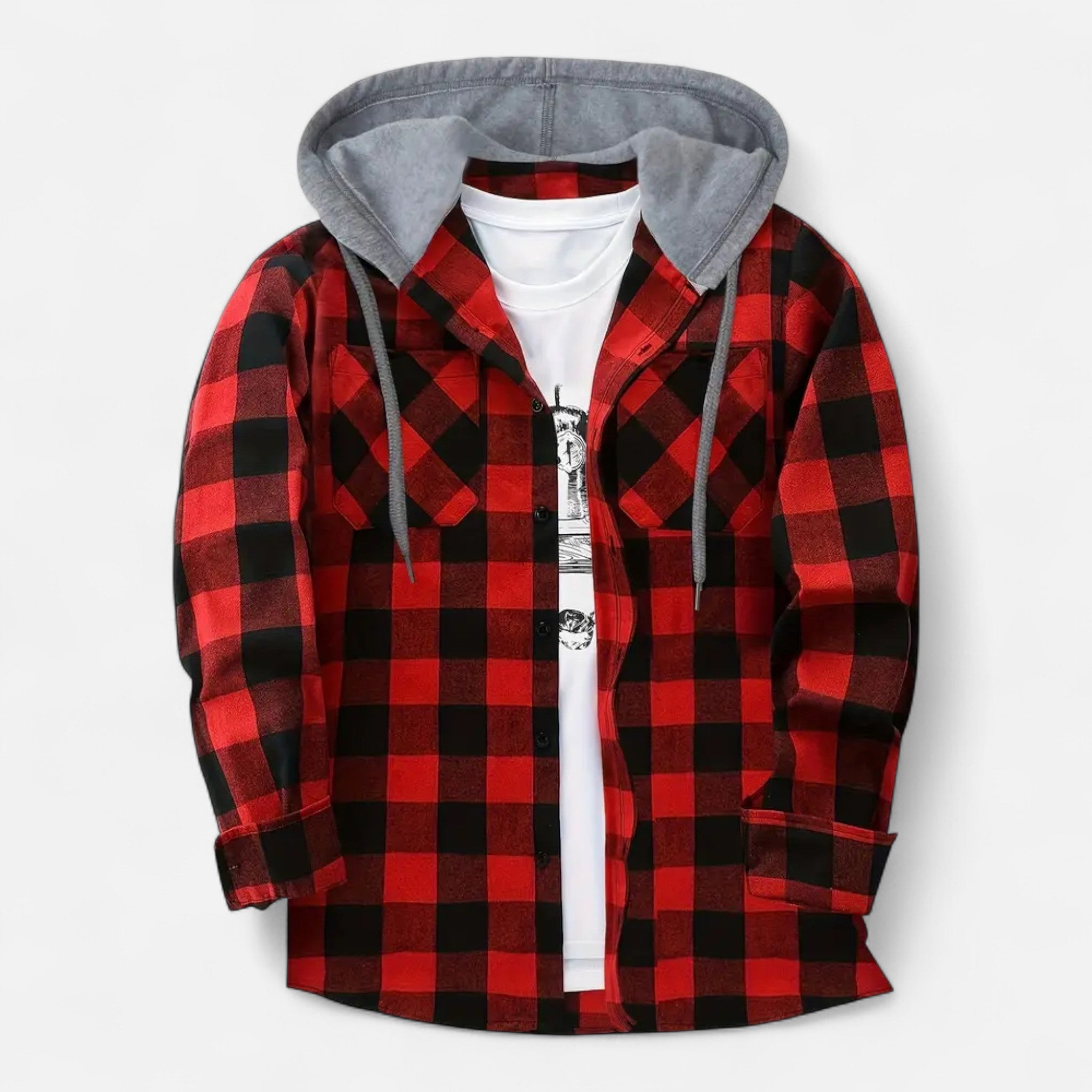 Dorevelle | Men’s Button-Up Hooded Sweater