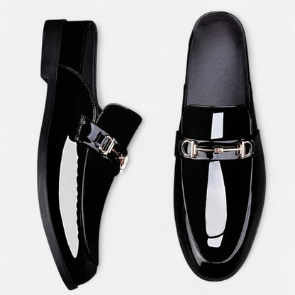 Dorevelle | Men’s Dress Loafers – Buckled Round Toe Classic