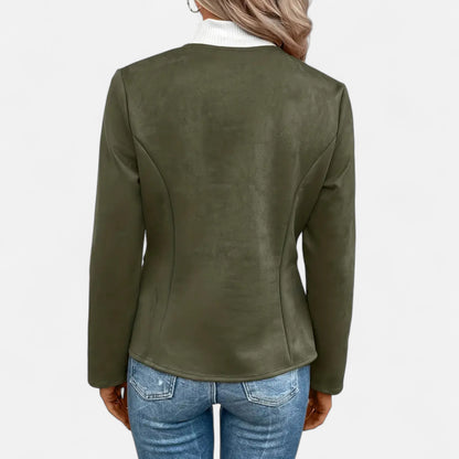Dorevelle | Women’s Cropped Jacket – Slim Zip-Up Elegance