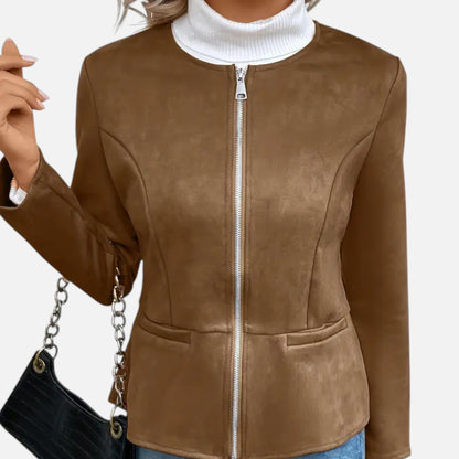 Dorevelle | Women’s Cropped Jacket – Slim Zip-Up Elegance