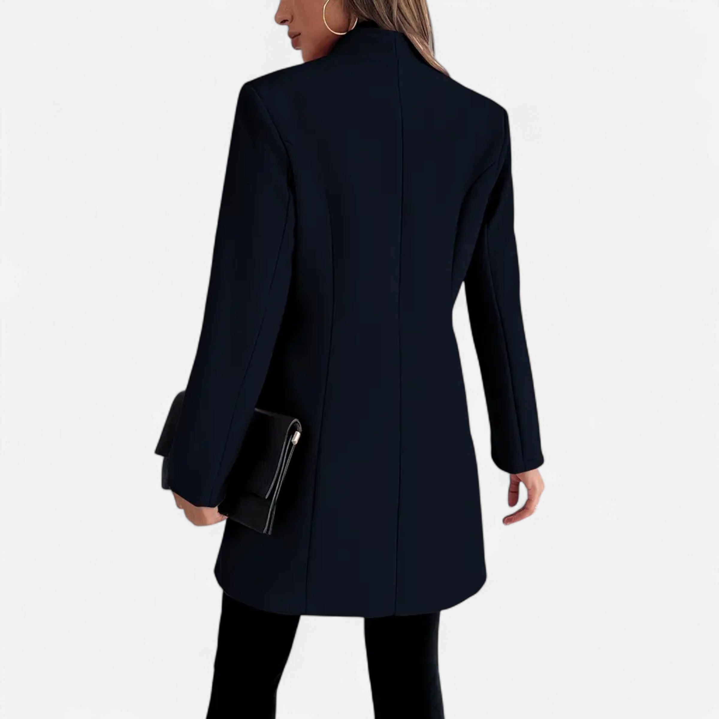 Dorevelle | Women’s Long Coat – Refined Raglan Sleeve Design