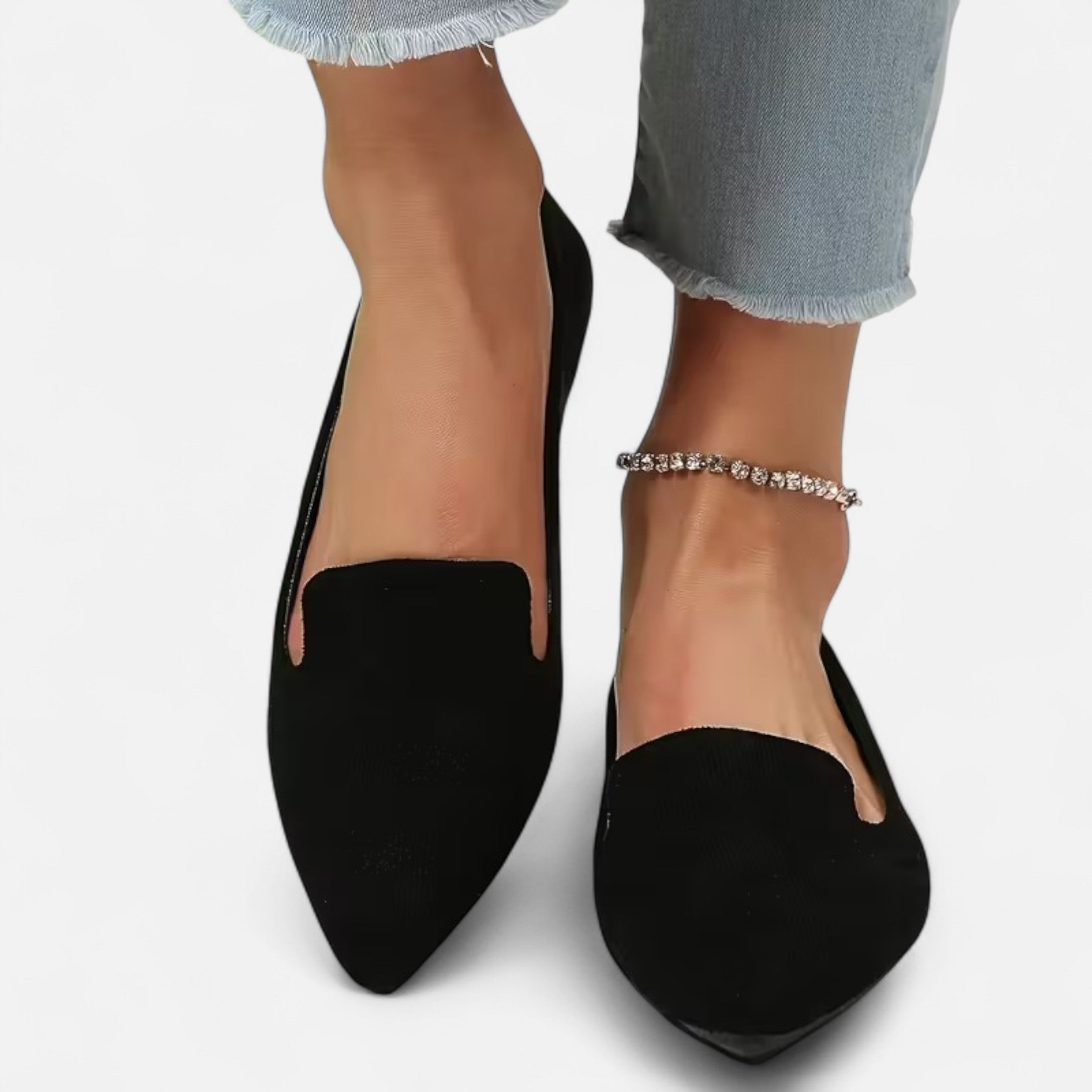 Dorevelle | Women’s Plaid Flats – Pointed Toe Autumn Elegance