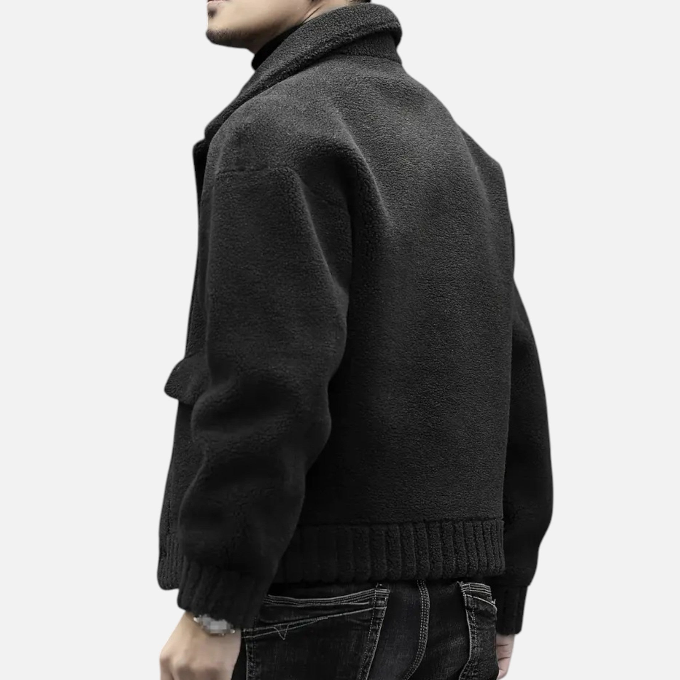 Dorevelle | Men’s Faux Fur Jacket – Lapel Autumn Winter Elegance