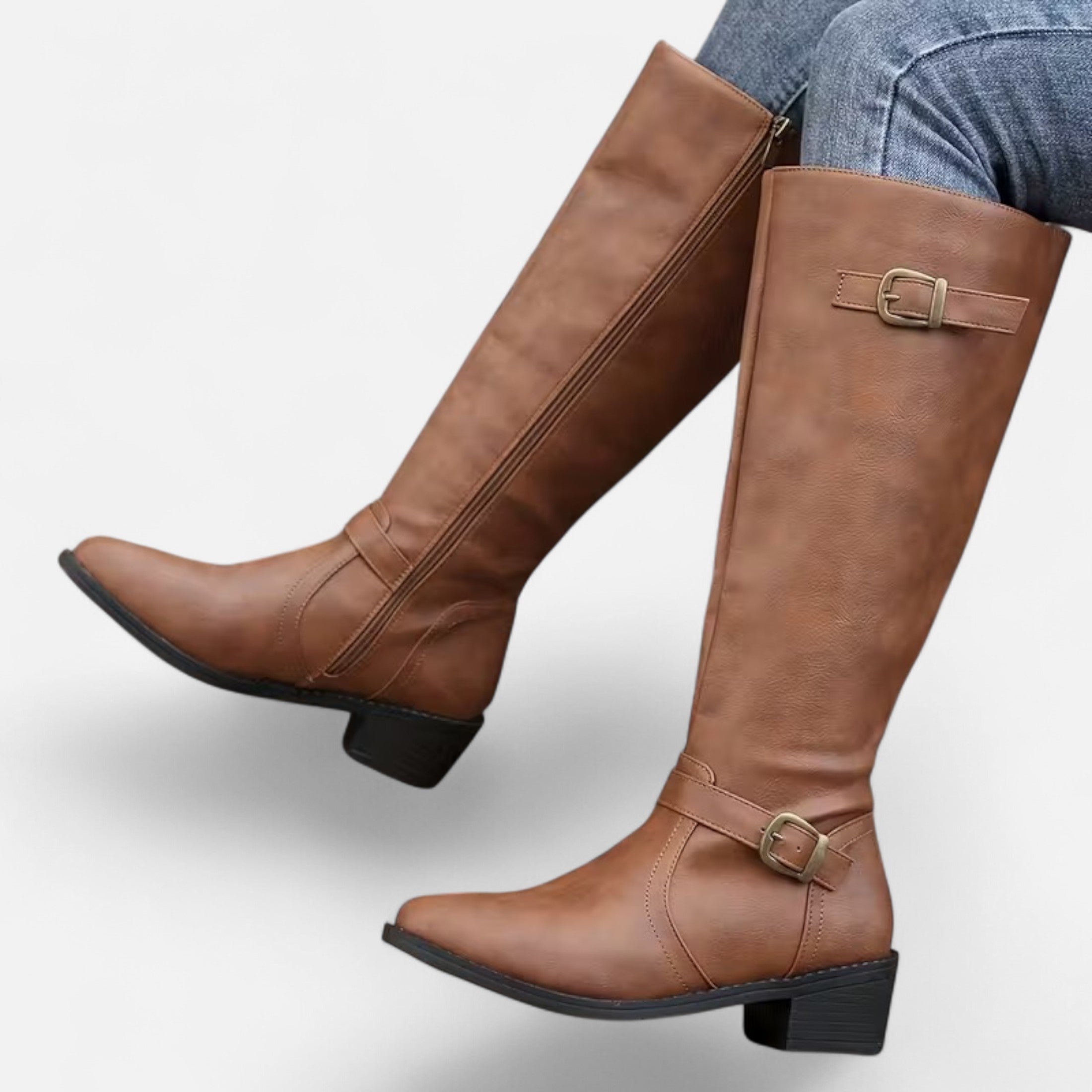 Dorevelle | Women’s Mid-Calf Buckle Boots