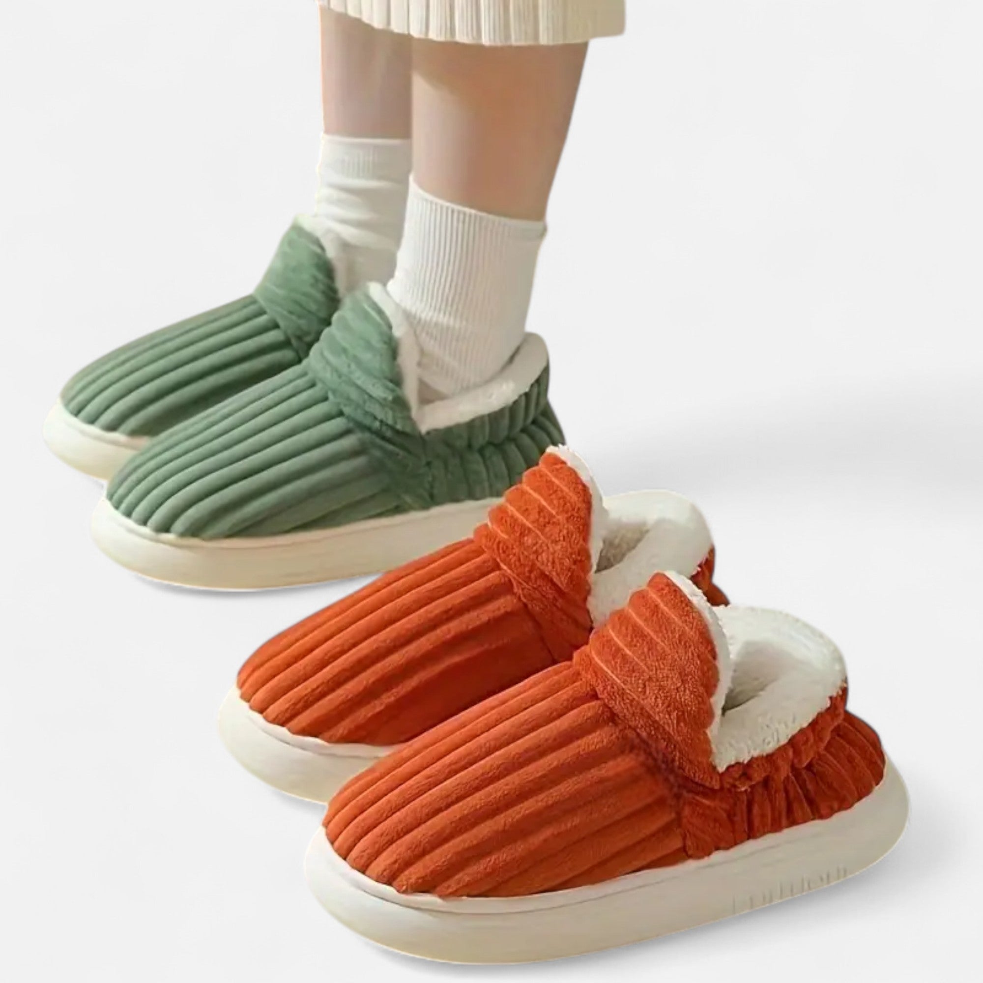 Dorevelle | Women’s Plush Slipper Boots – Autumn & Winter Cozy Comfort
