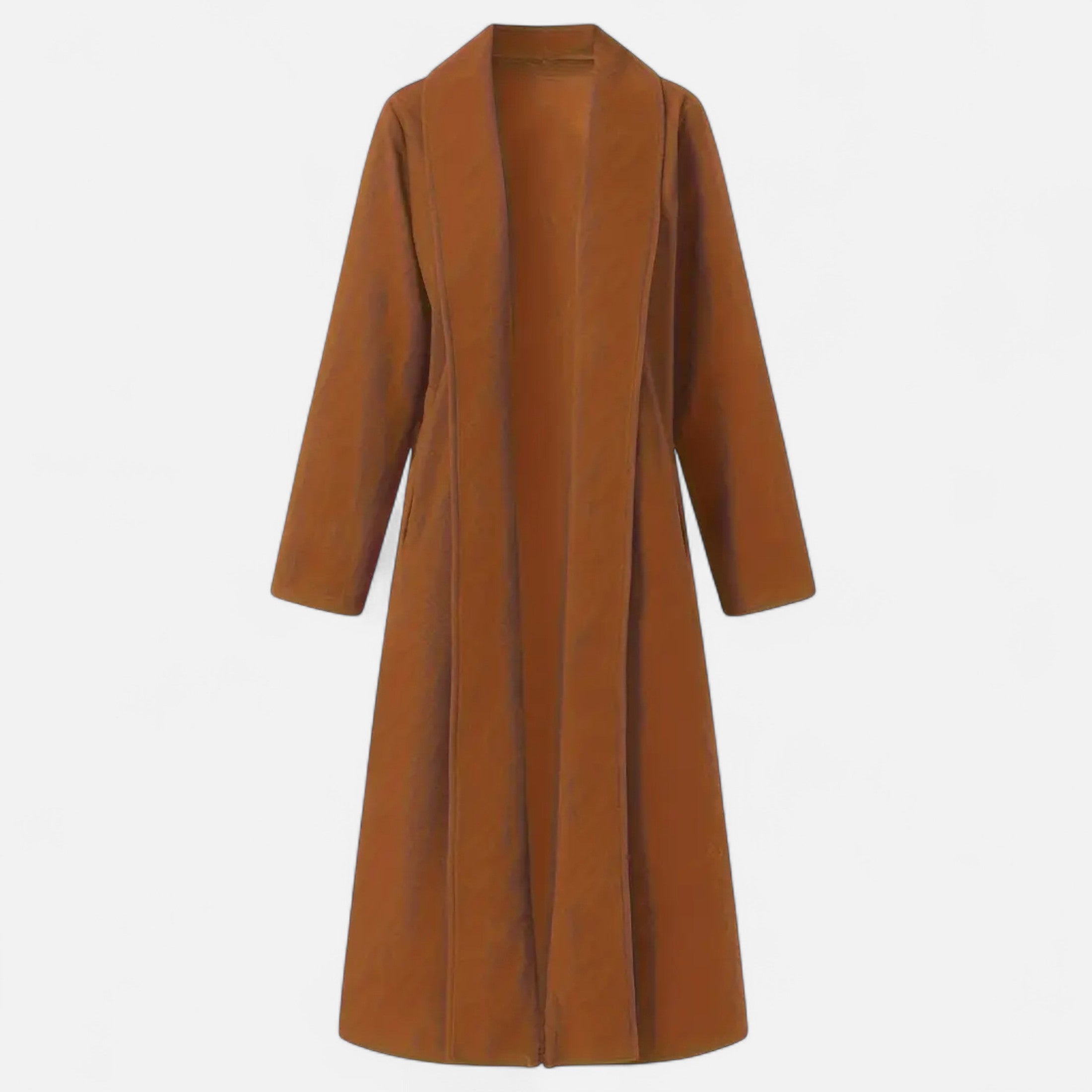 Dorevelle | Women’s Plus Size Overcoat - Lapel Collar Elegance