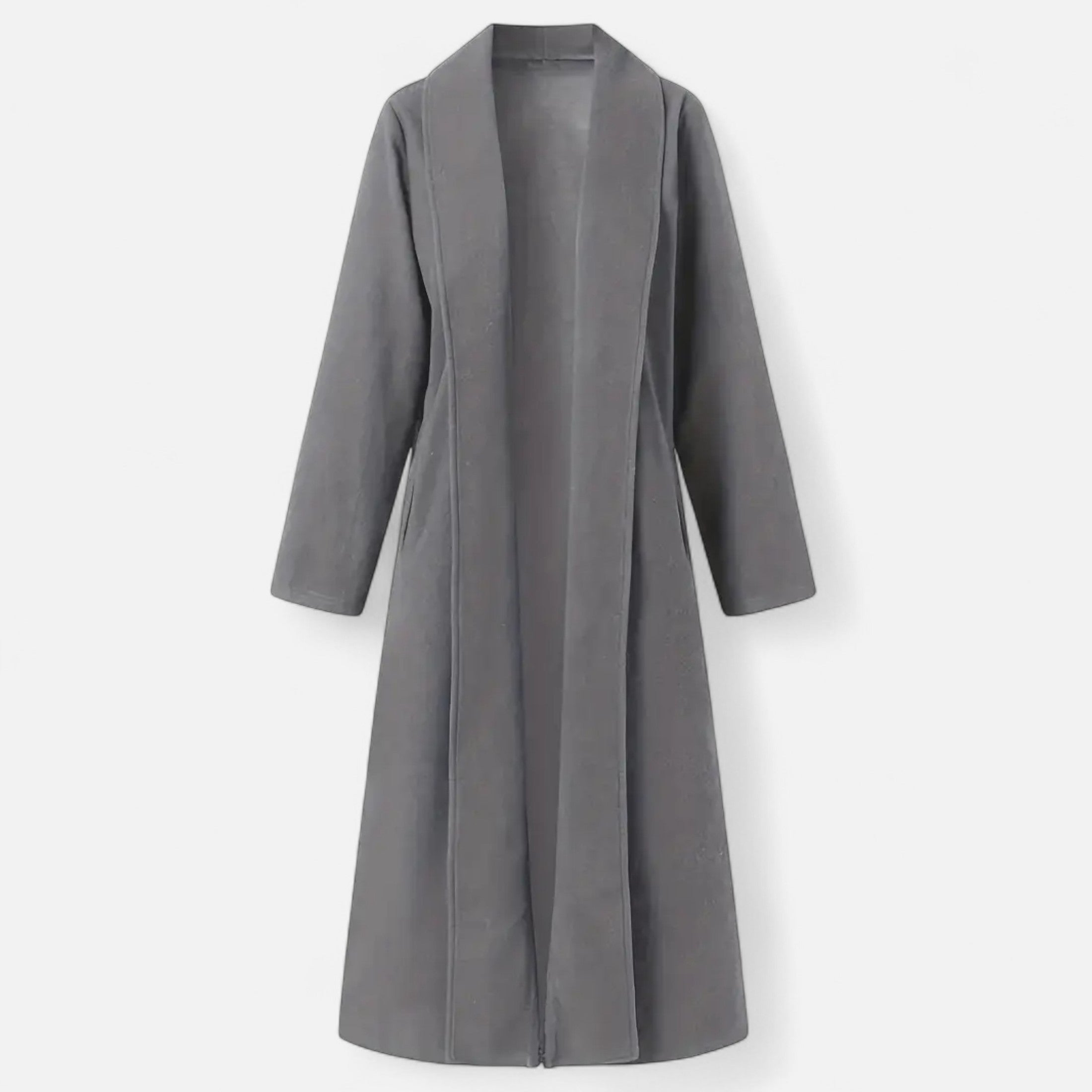 Dorevelle | Women’s Plus Size Overcoat - Lapel Collar Elegance