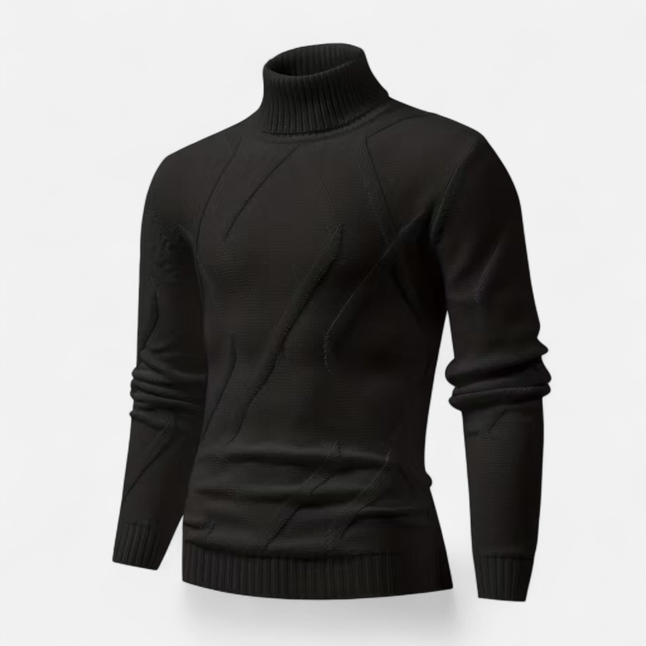 Dorevelle | Men’s Rib-Knit Turtleneck Sweater