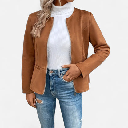 Dorevelle | Women’s Cropped Jacket – Slim Zip-Up Elegance