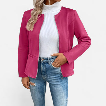 Dorevelle | Women’s Cropped Jacket – Slim Zip-Up Elegance